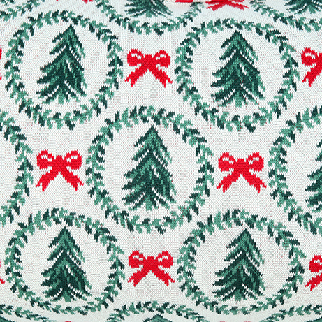 Funda de coj&iacute;n con coronas navide&ntilde;as Merry 50x35cm