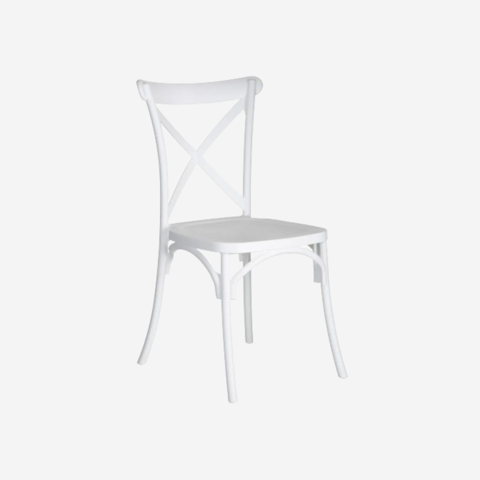 Set de 4 sillas de comedor blanco Cassie 48x43x91cm