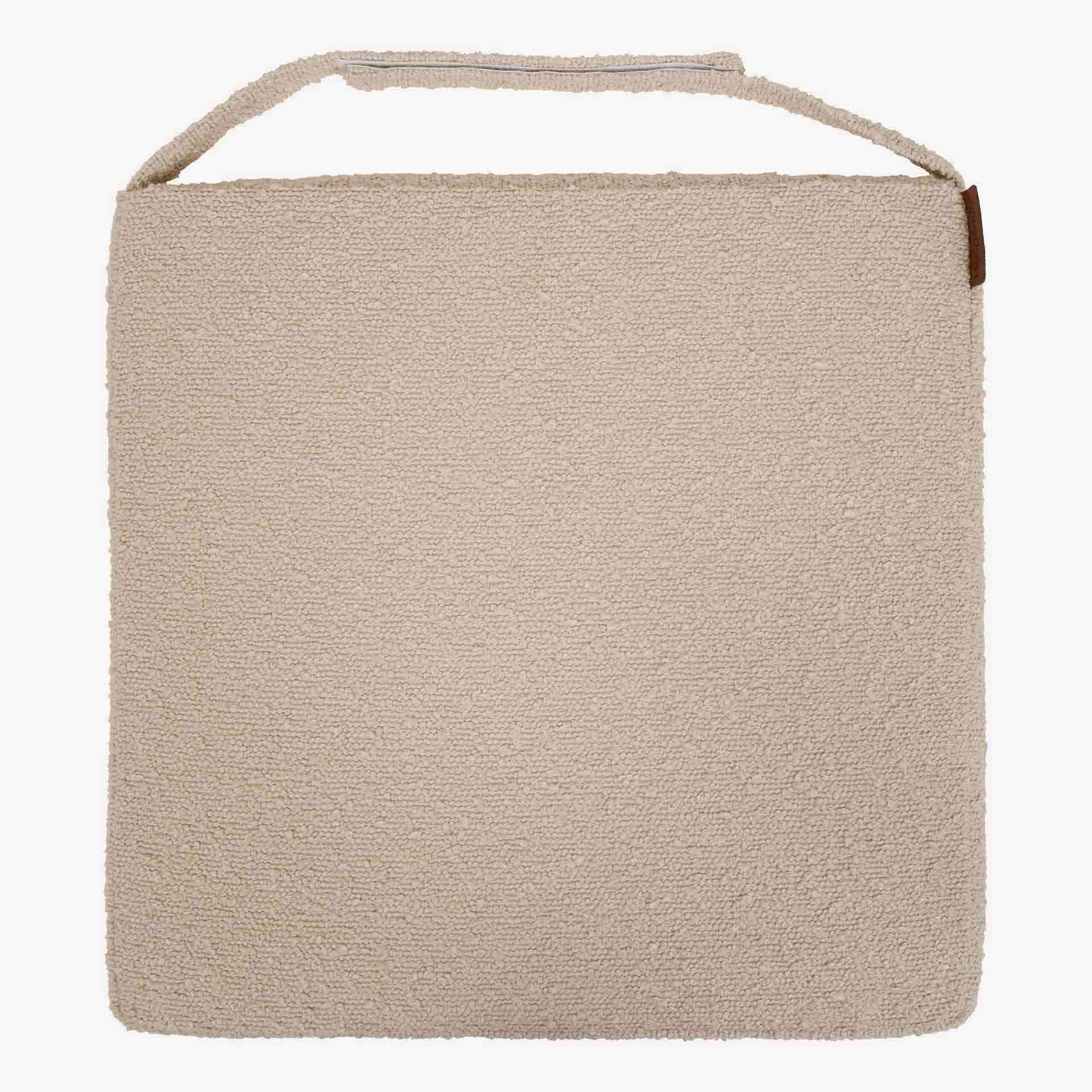 Cojin para silla de jard&iacute;n con velcro beige Soreya 40x40cm