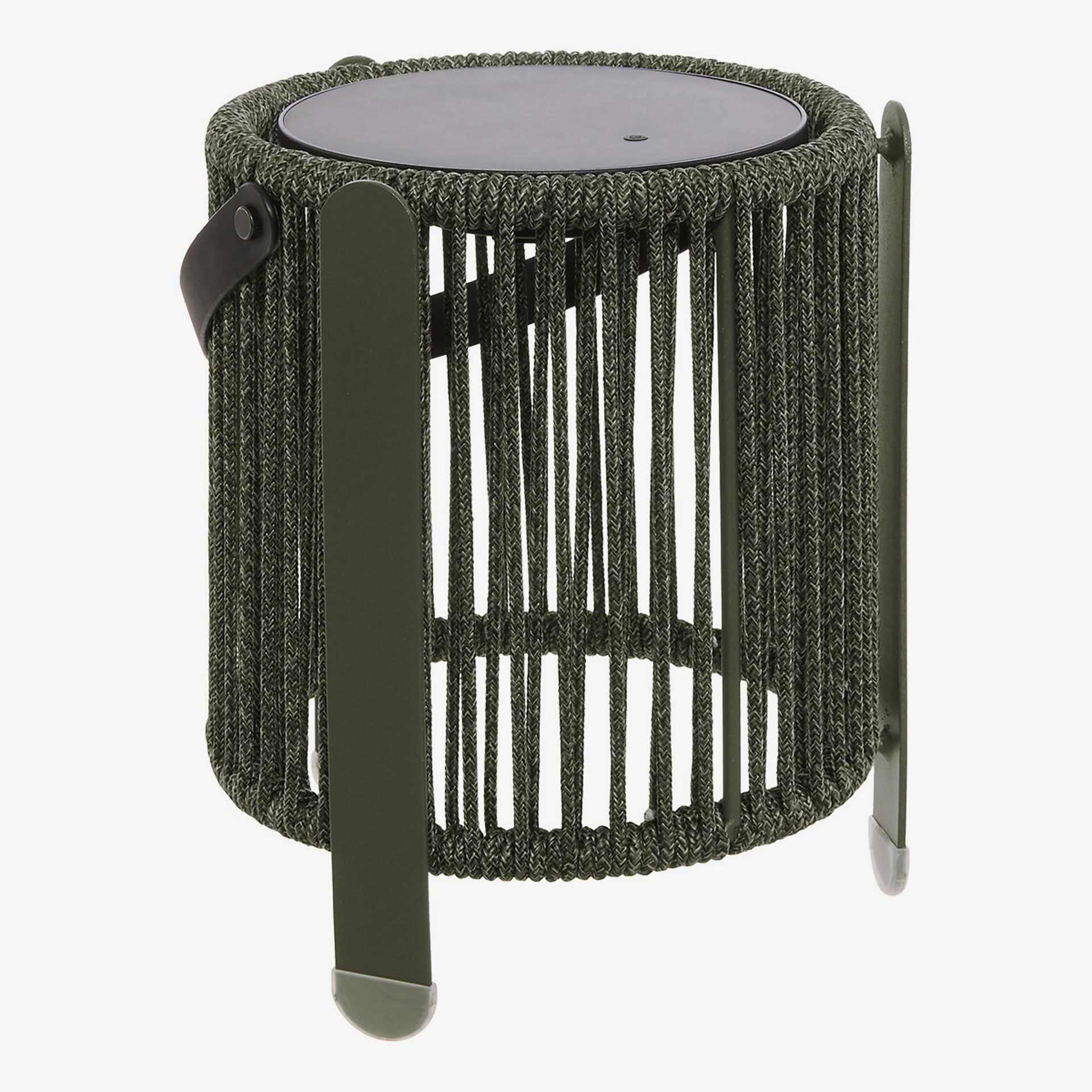 Lampara de mesa solar para jard&iacute;n verde Lynor &Oslash;16x31cm