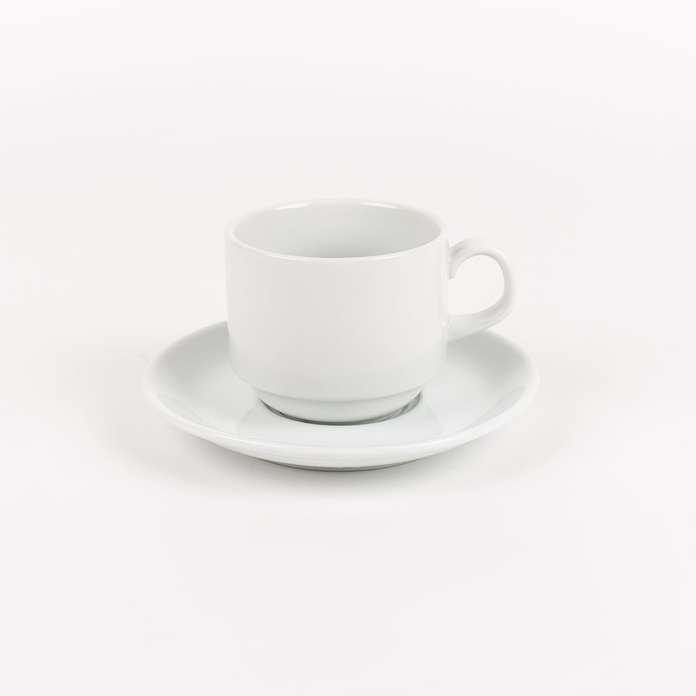 Taza de t&eacute; de porcelana blanca Cantina 25cl