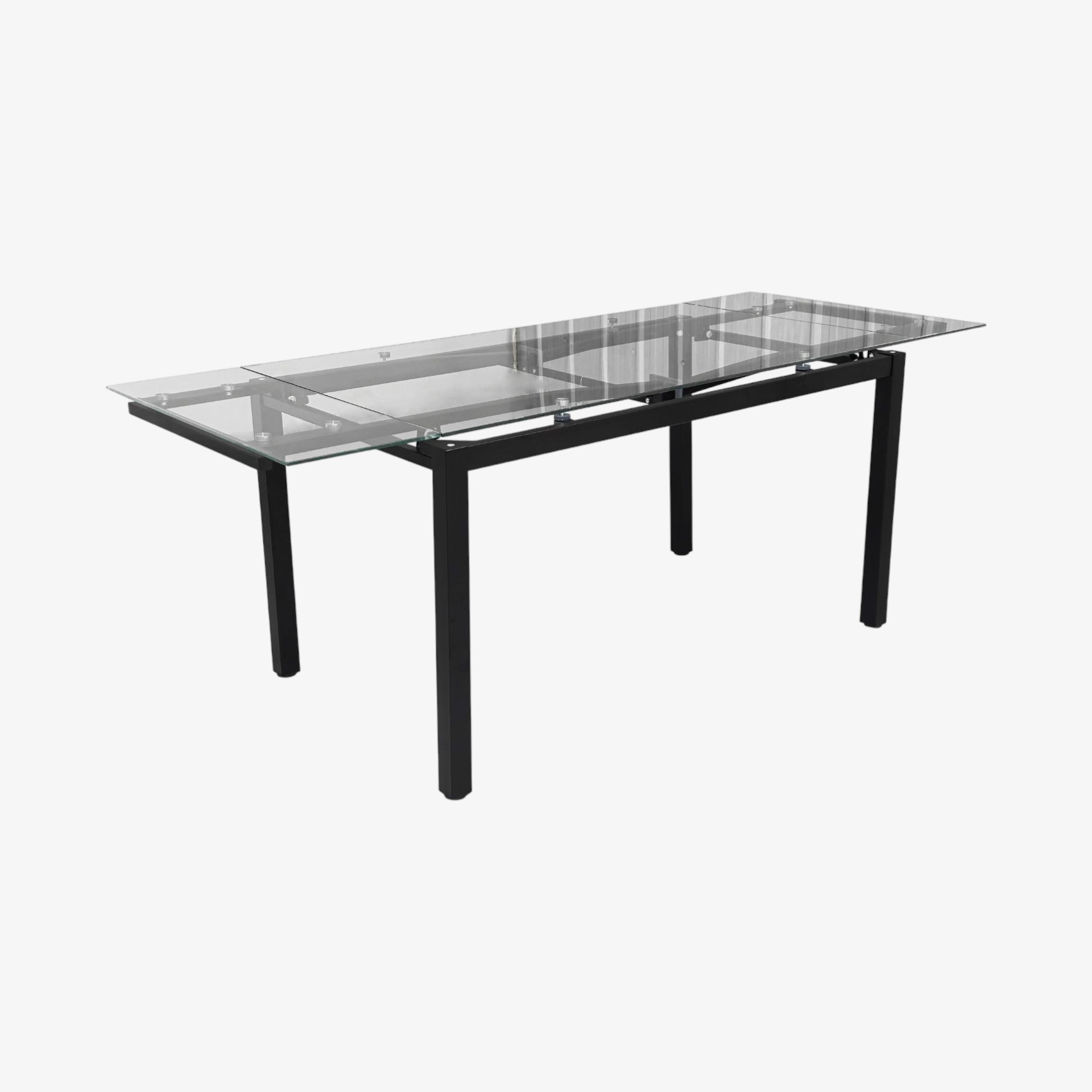 Mesa de comedor extensible de cristal Praga 200/140x80x76cm