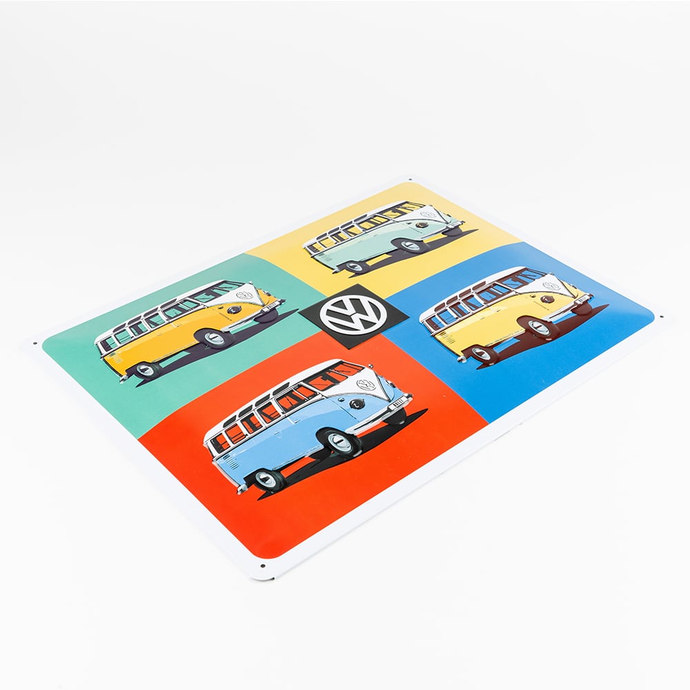 Placa de metal Volkswagen VW Bulli 30x40cm