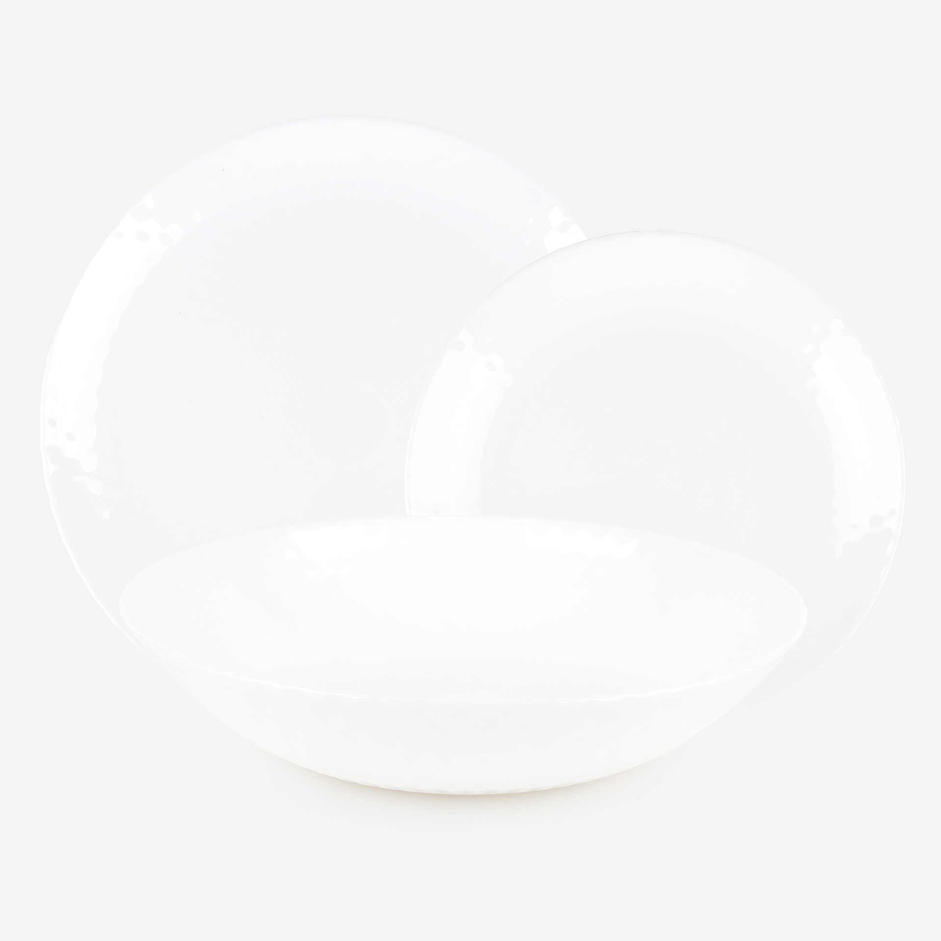 Vajilla de porcelana de 18 piezas blanca de arcopal Yelen