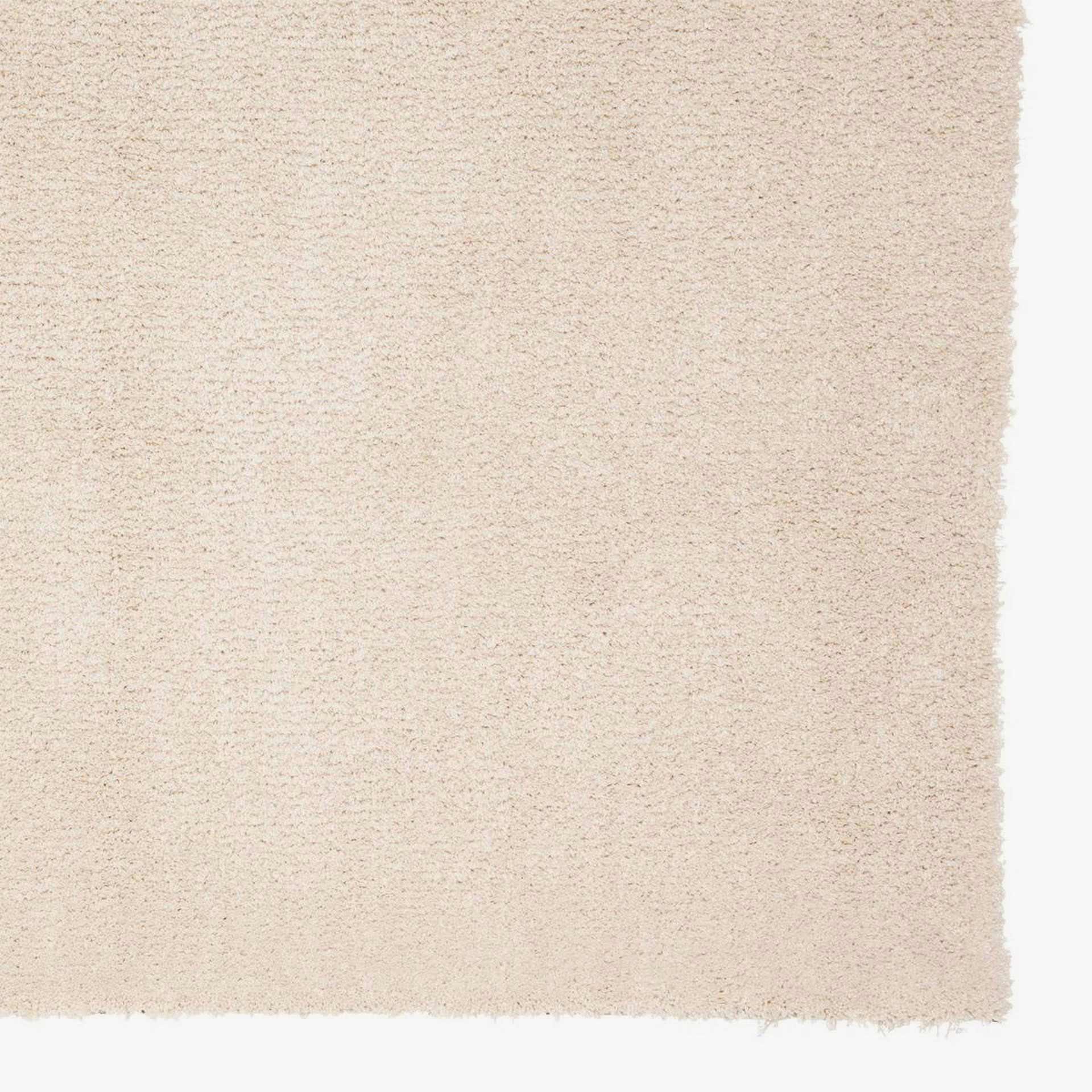 Alfombra Anouk marfil de poli&eacute;ster 160x230cm