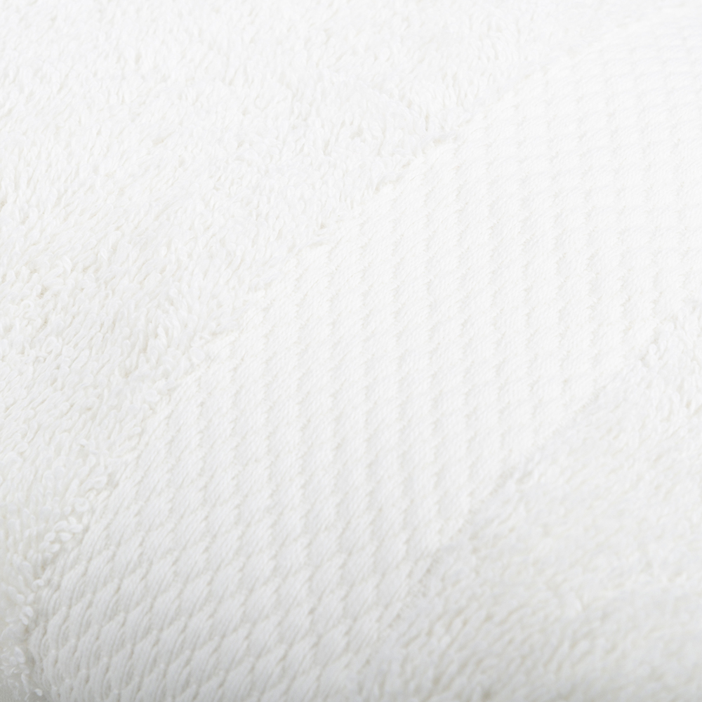 Toalla de lavabo de algodón blanco cálido Vic 50x100cm - 500 gr/m²