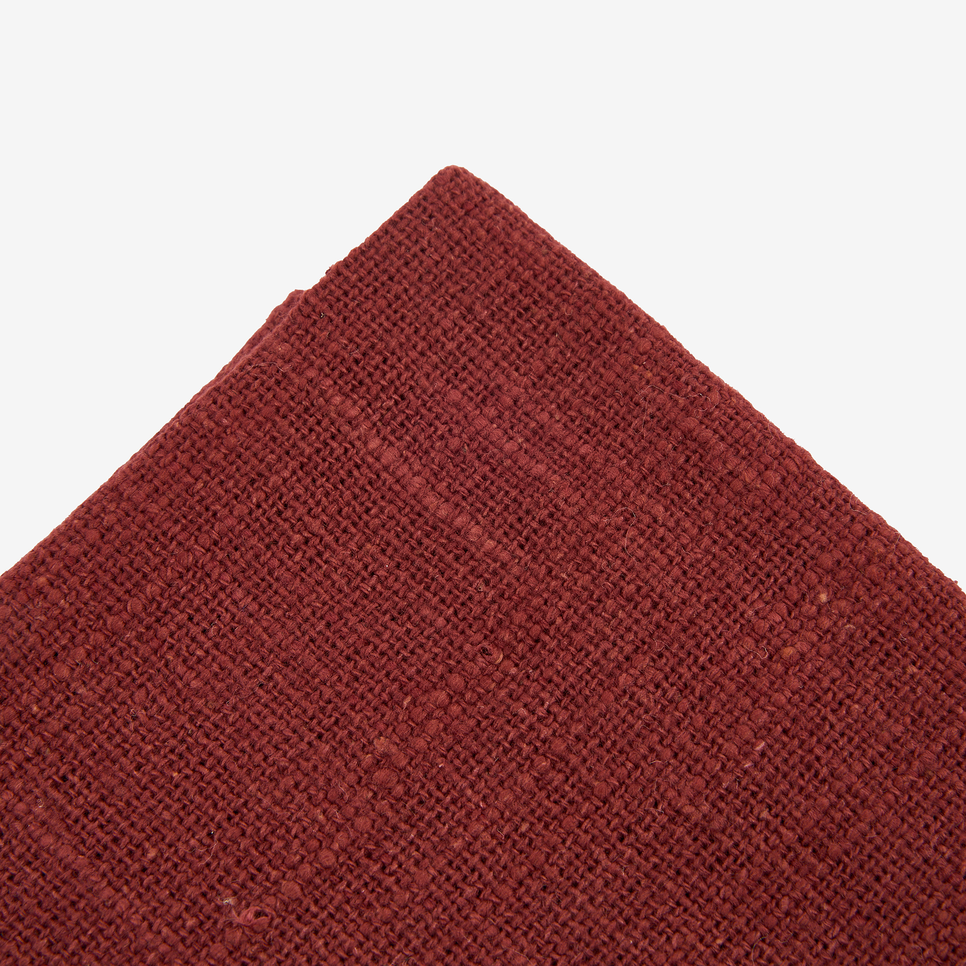 Set de 2 servilletas de algodón vino pespunte crudo Arosa 43x43cm