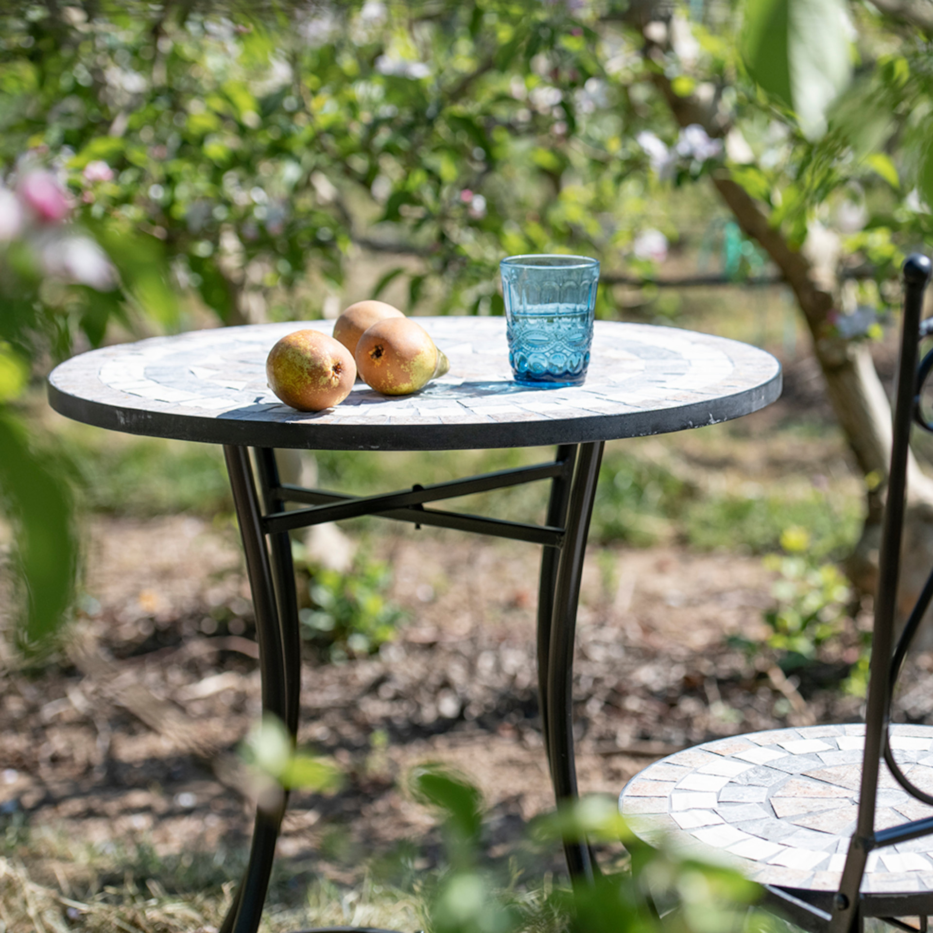 Vaso de cristal azul Madame 23cl