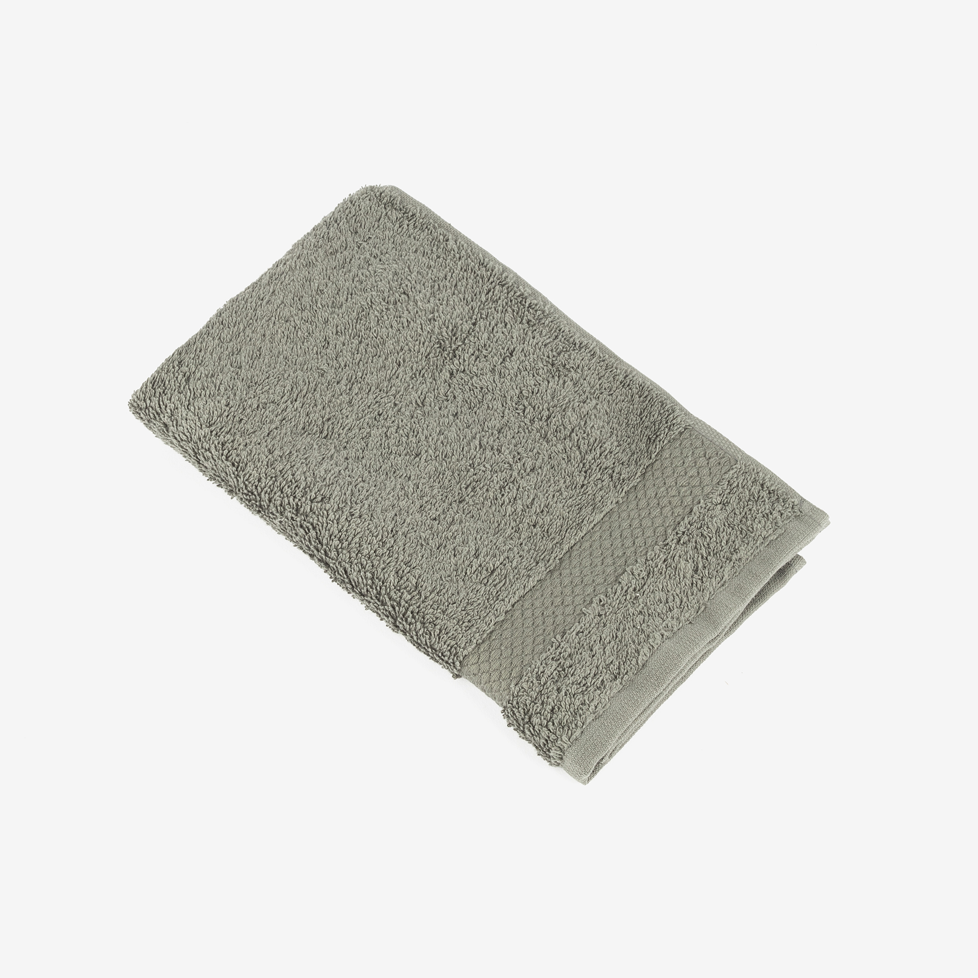 Toalla de tocador de algodón gris oscuro Vic 30x50cm - 500 gr/m²