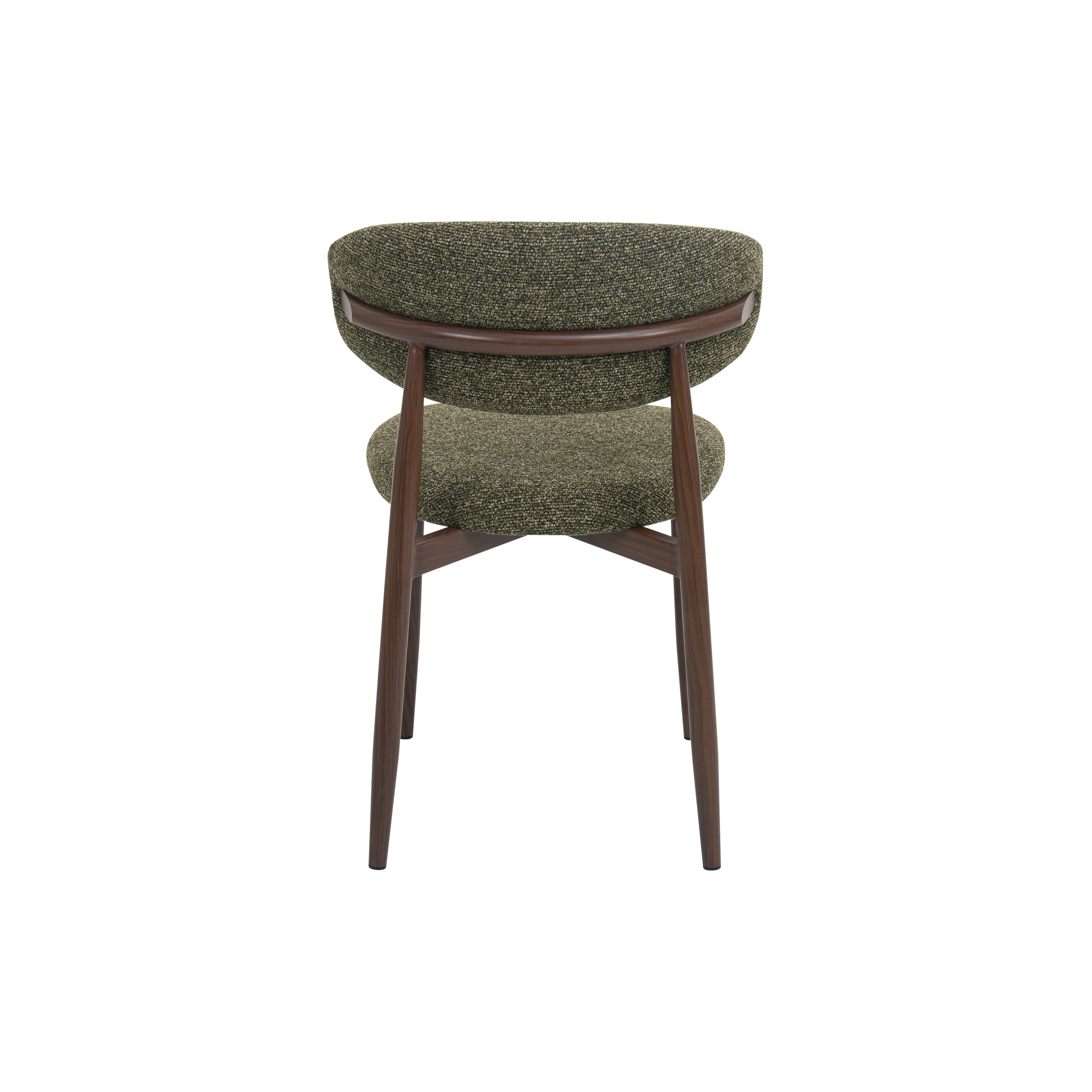 Silla de comedor efecto madera verde Martina 54x52x76cm Clau&Chloe