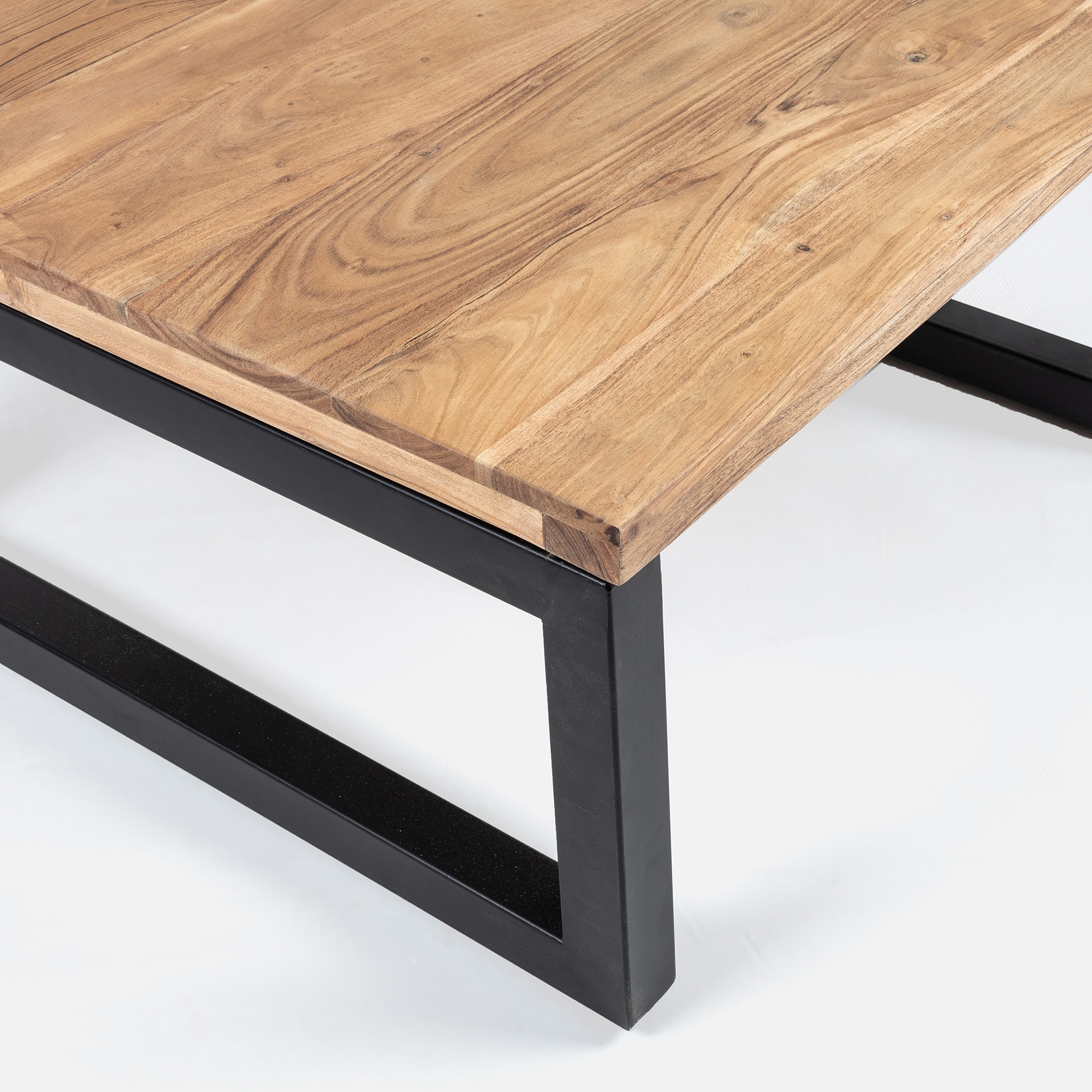 Mesa de centro de madera Gante de acacia 80x80x40cm