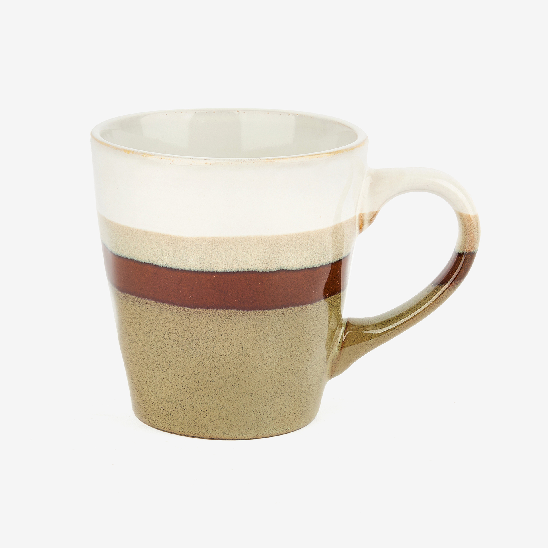 Mug de cerámica caqui Sotres 41cl Ø9,5x10,2cm