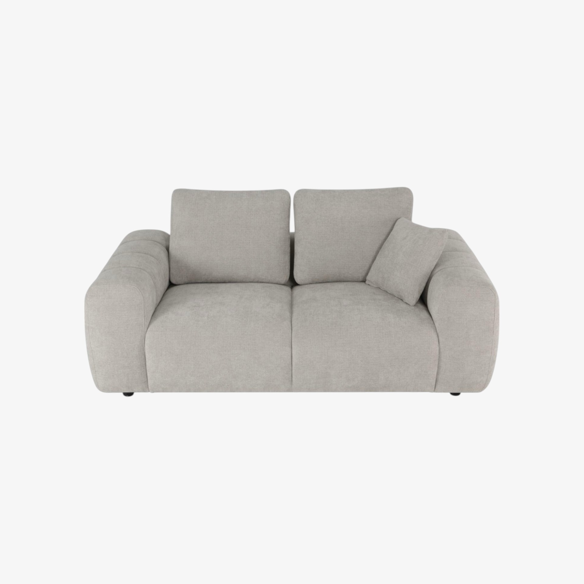 Sofá de 2 plazas de chenilla beige Hank 196x100x87 Clau&Chloe