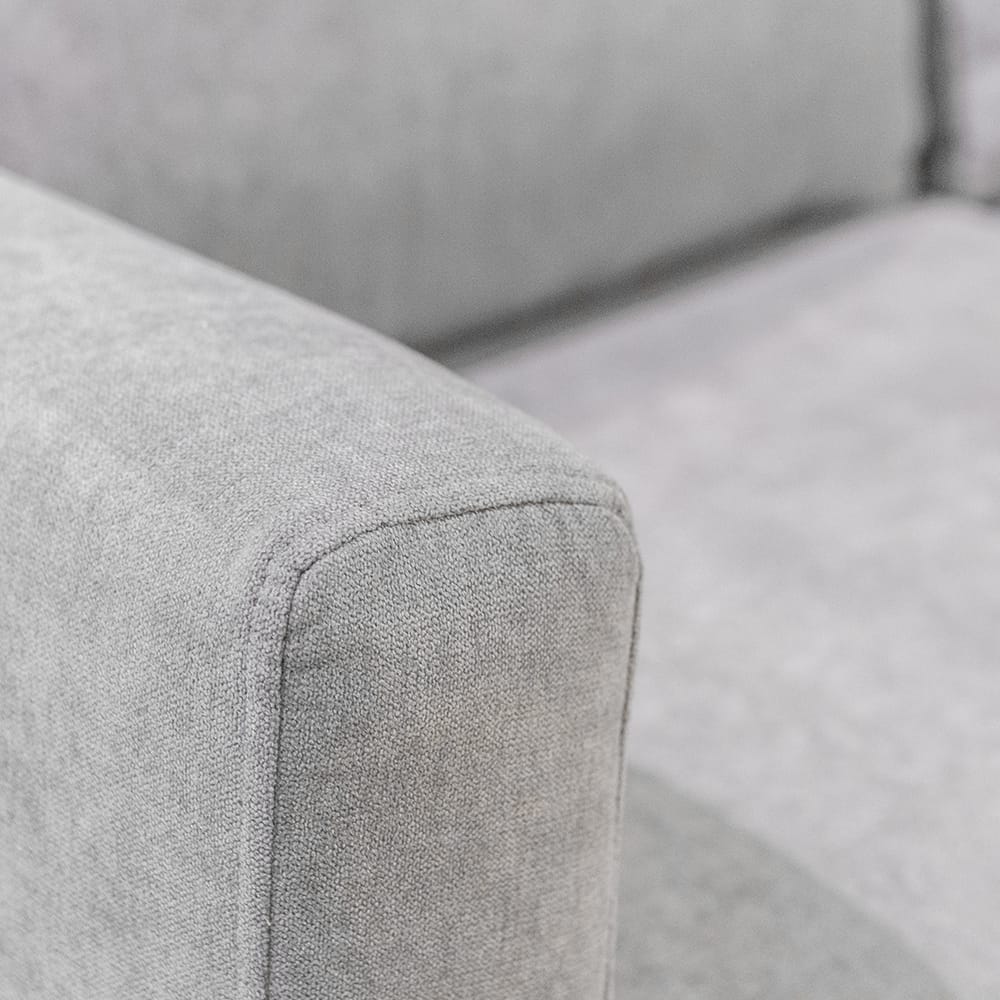 Sof&aacute; gris Lido 175x92x99cm