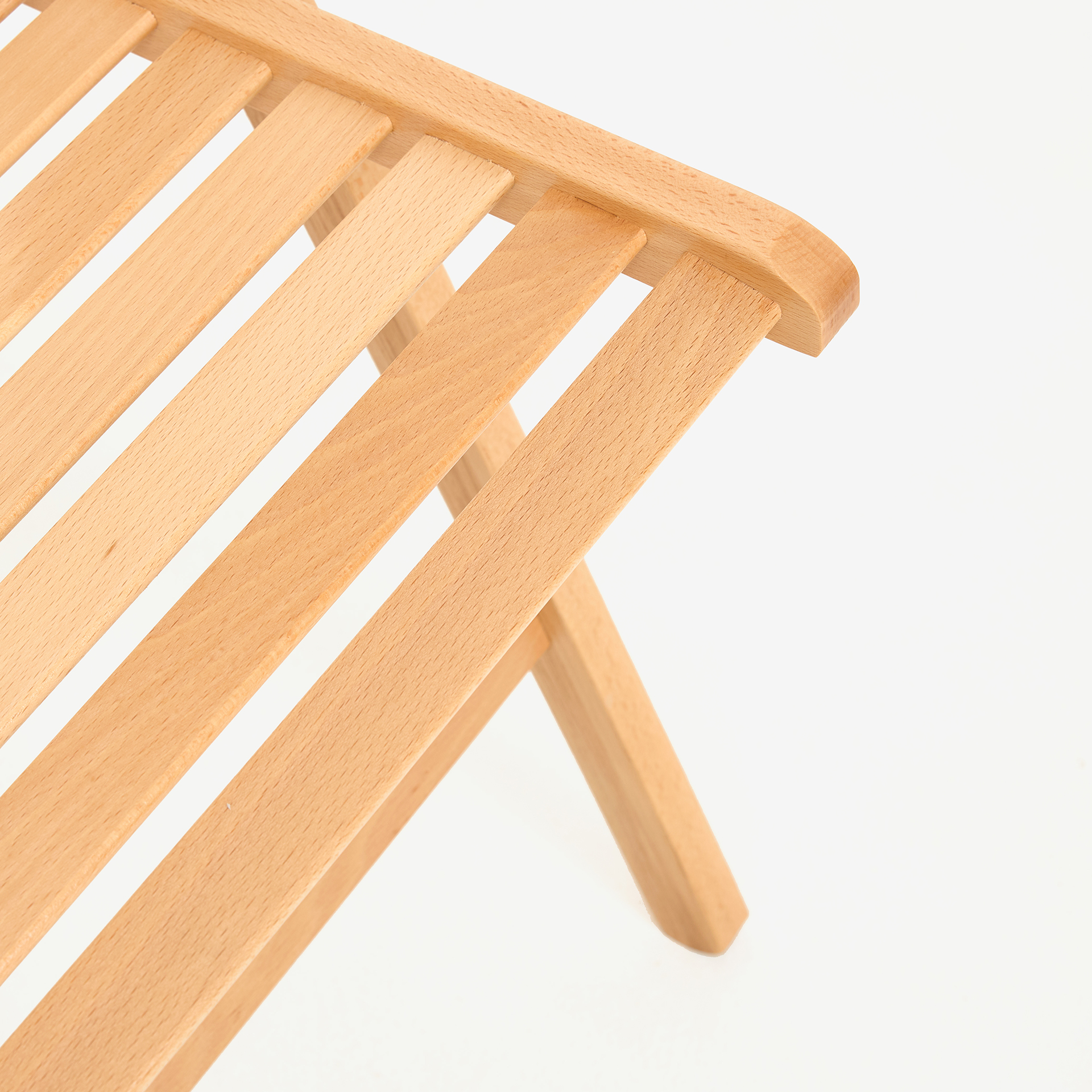 Silla plegable de madera de haya natural Gema 43x48x79cm