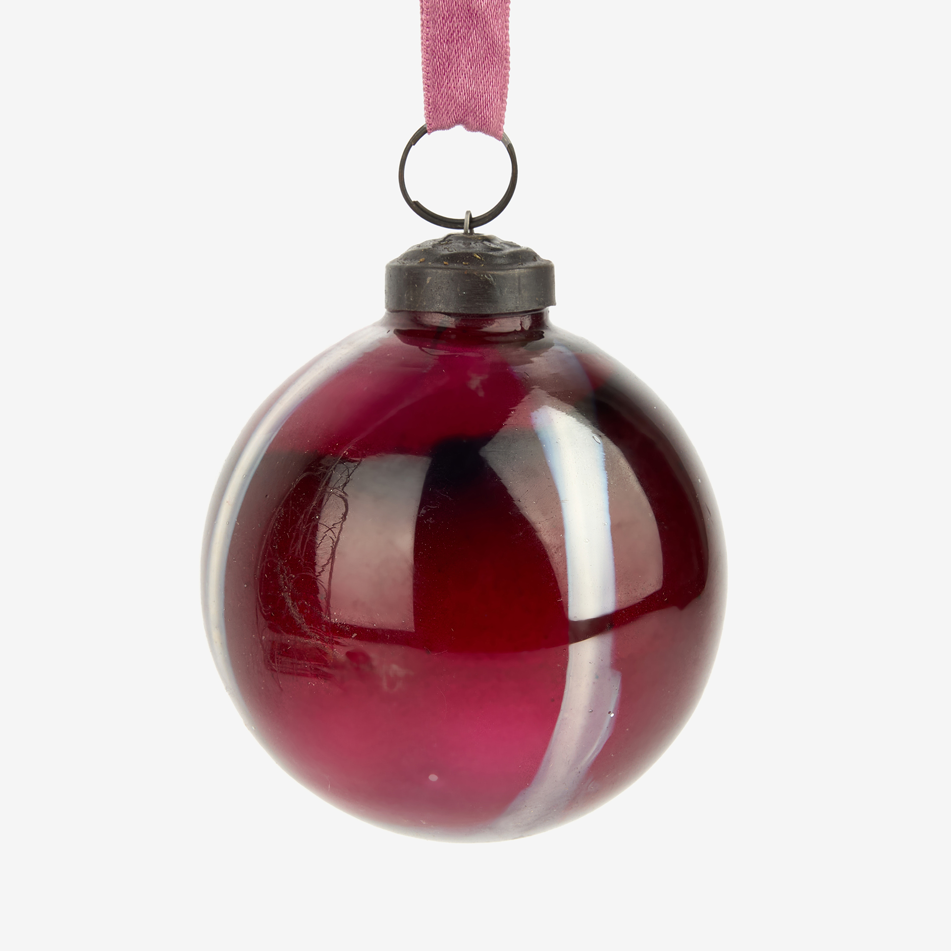 Bola decorativa Stripe roja Ø8cm en varios colores