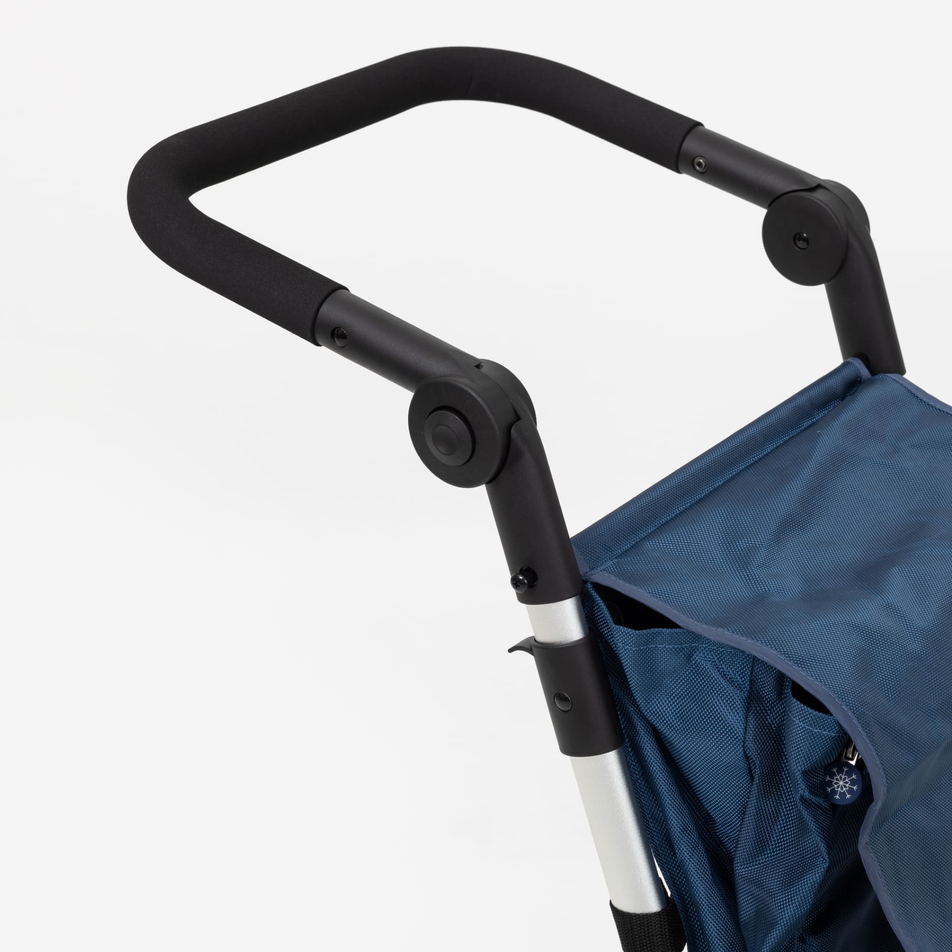 Carro para la compra de 4 ruedas azul Go Up