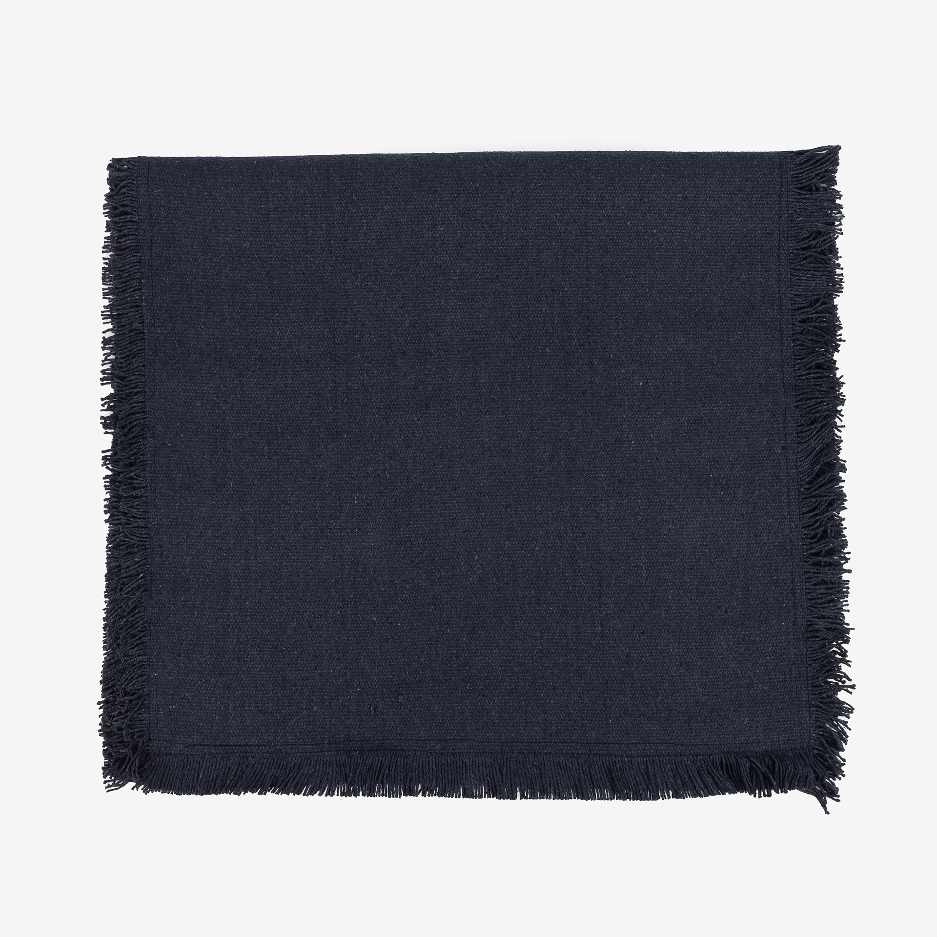 Camino de mesa de algodón azul marino Maya 140x38cm