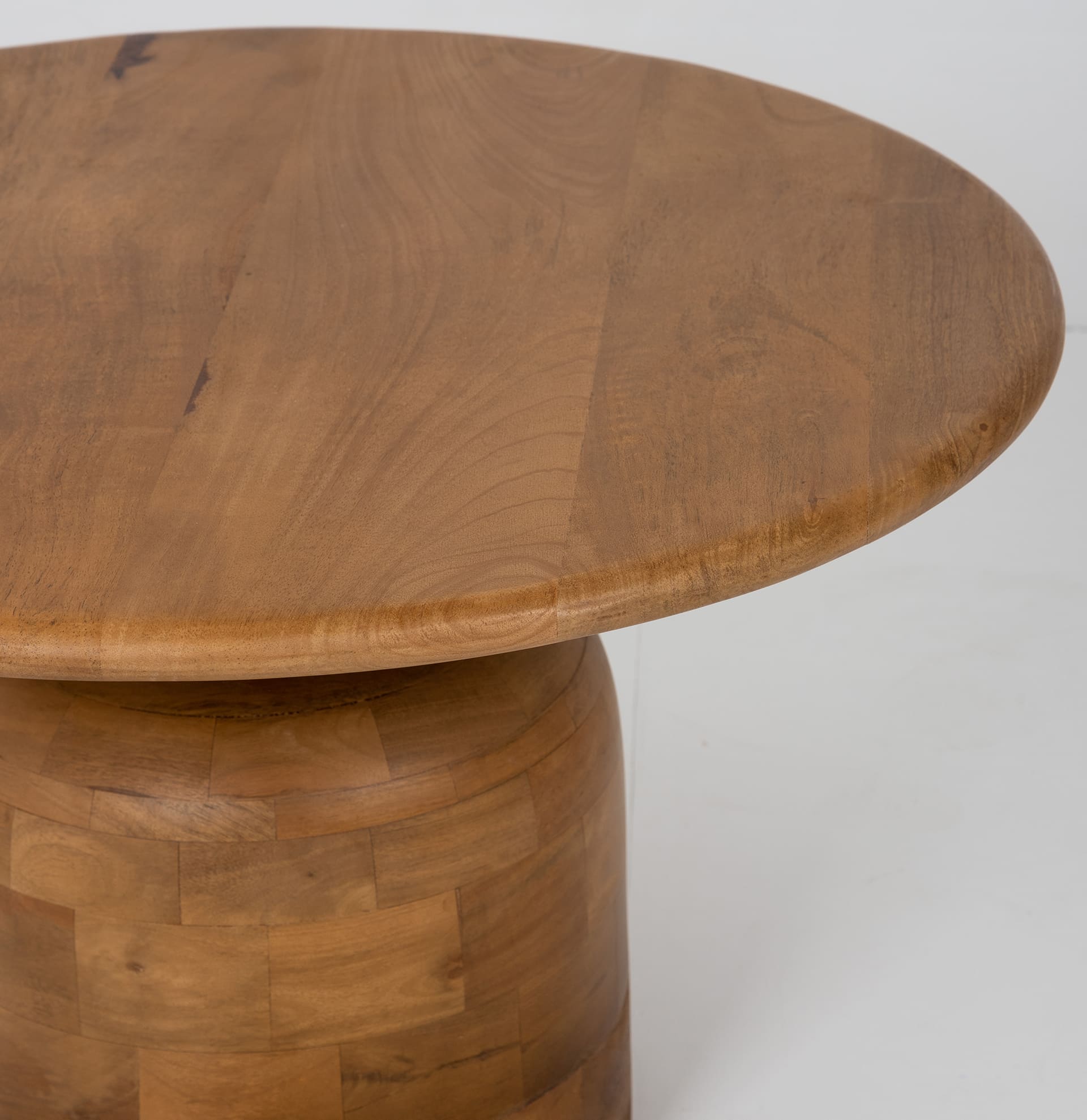 Mesa centro de madera de mango Pisa &Oslash;70x45cm Clau&Chloe