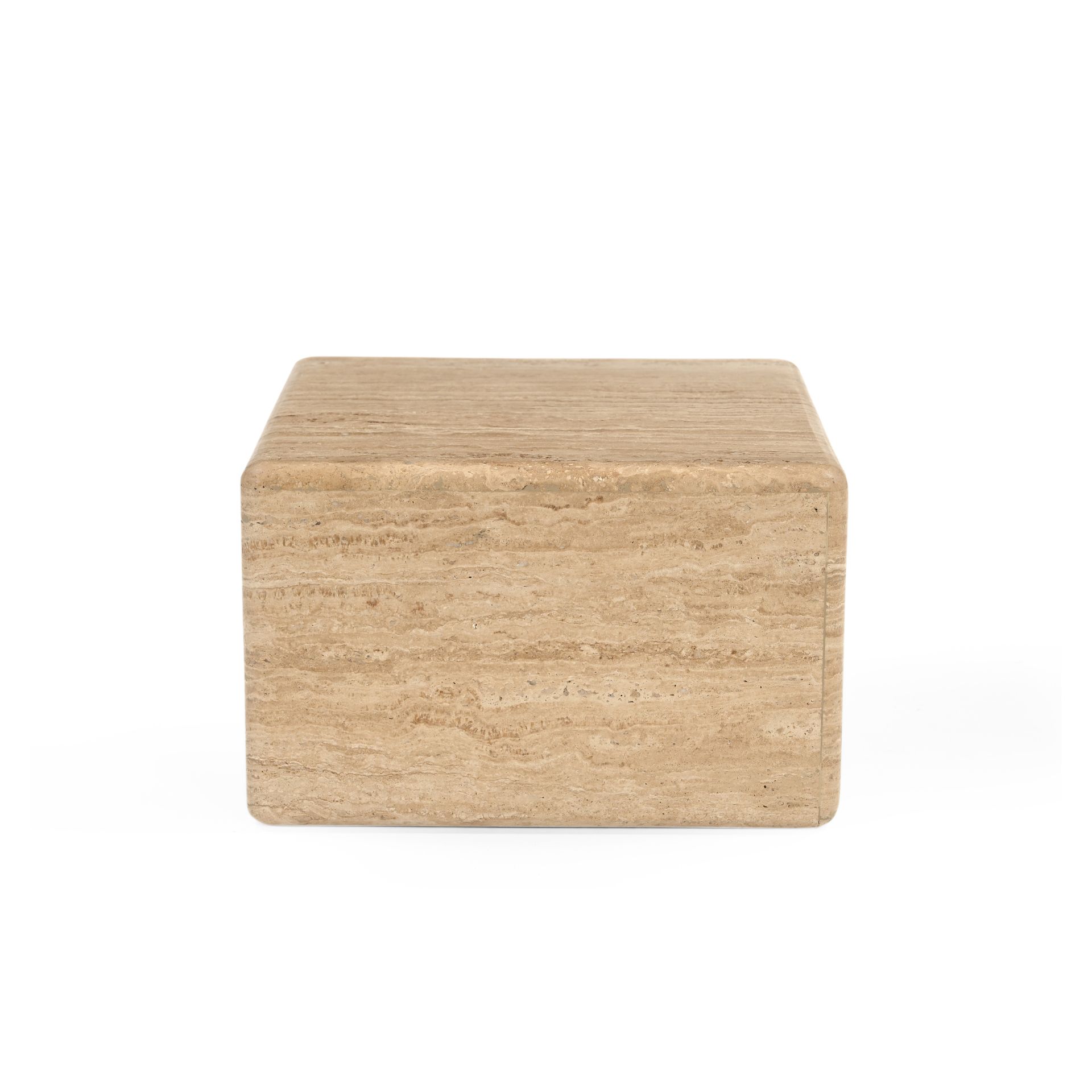 Mesa de centro de mármol Travertine 39x39x25cm Clau&Chloe