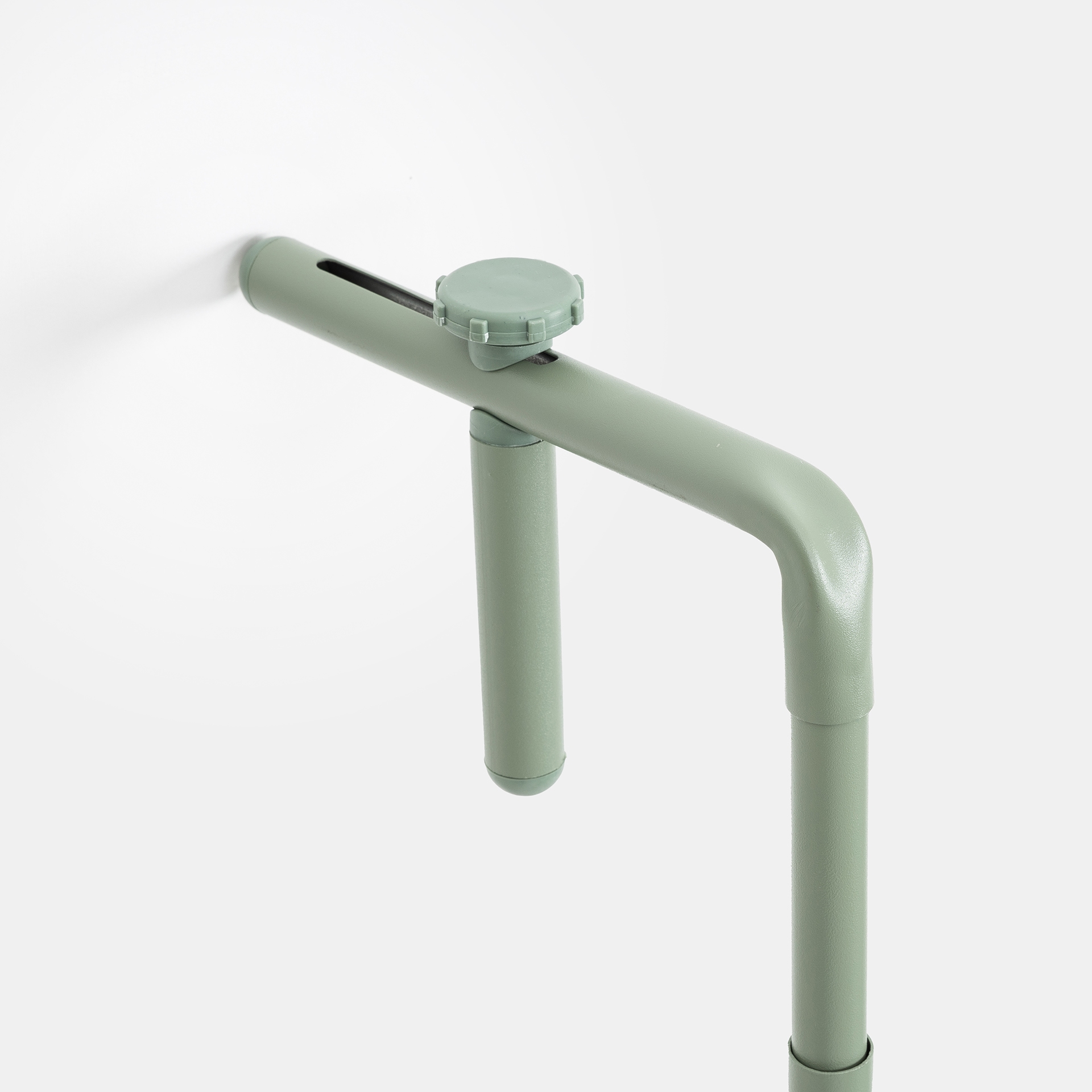 Mesa de balcón verde de metal 60x43cm