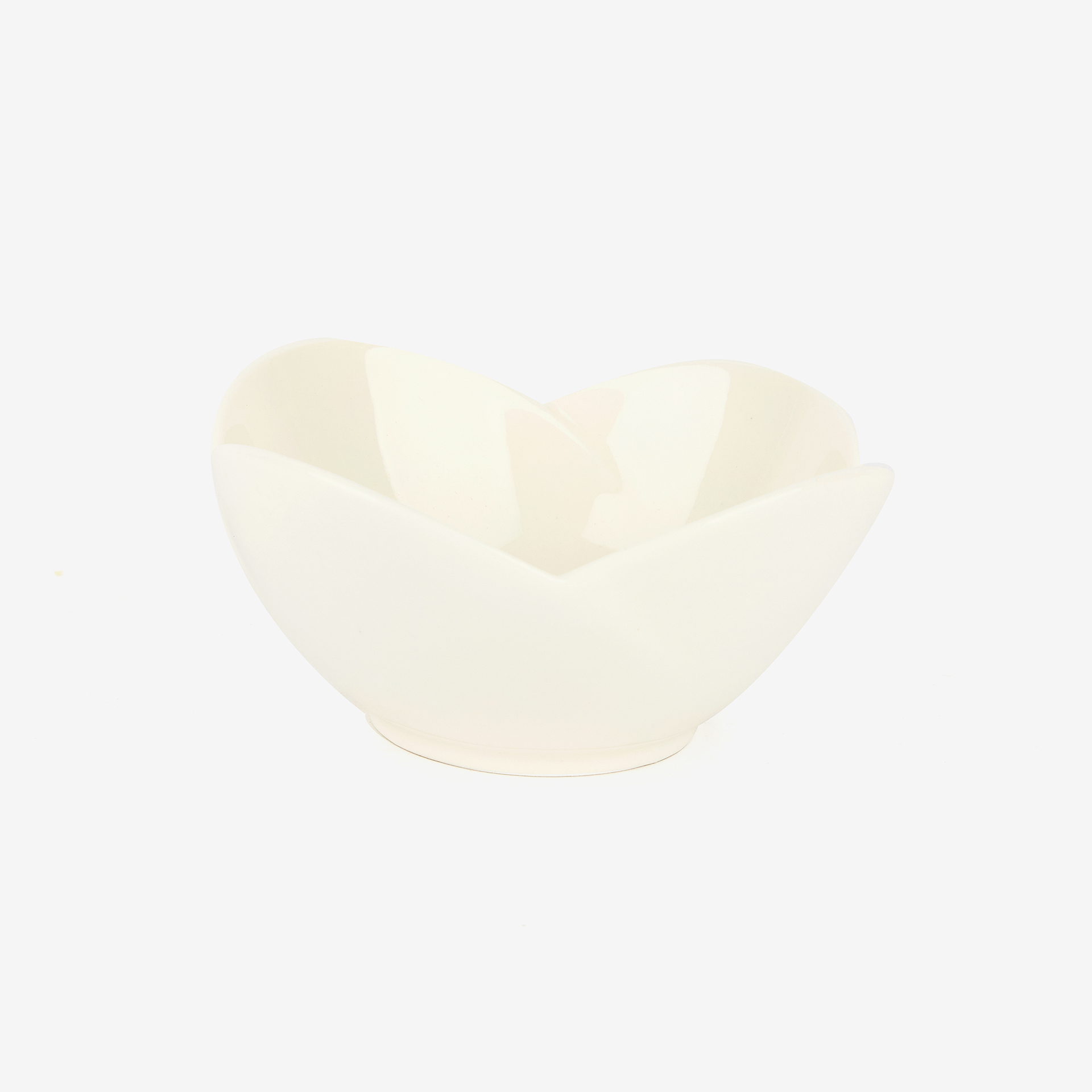 Bol de porcelana para aperitivos con forma de pétalo Ø11cm