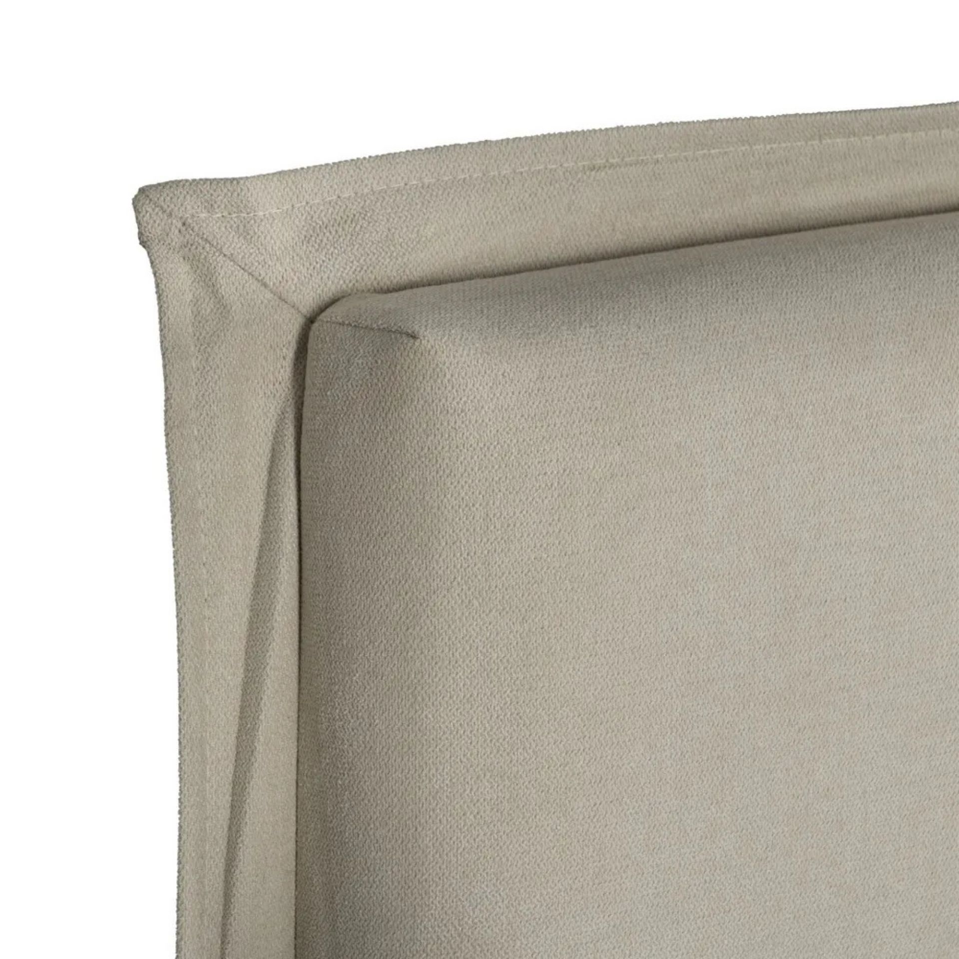 Cabecero tapizado desenfundable beige 190x8x100cm