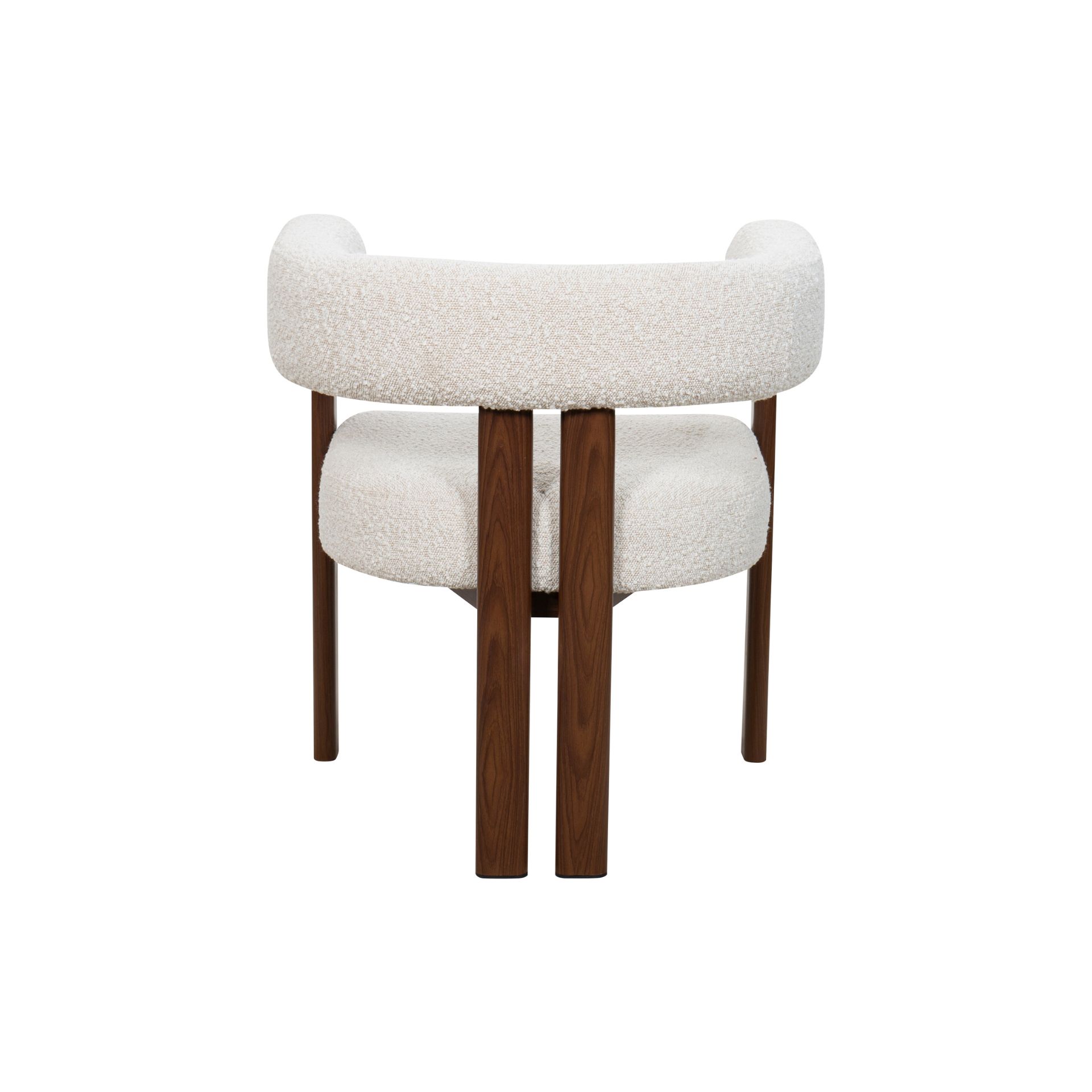 Silla de comedor efecto madera crema Velia 60x70x97cm Clau&Chloe