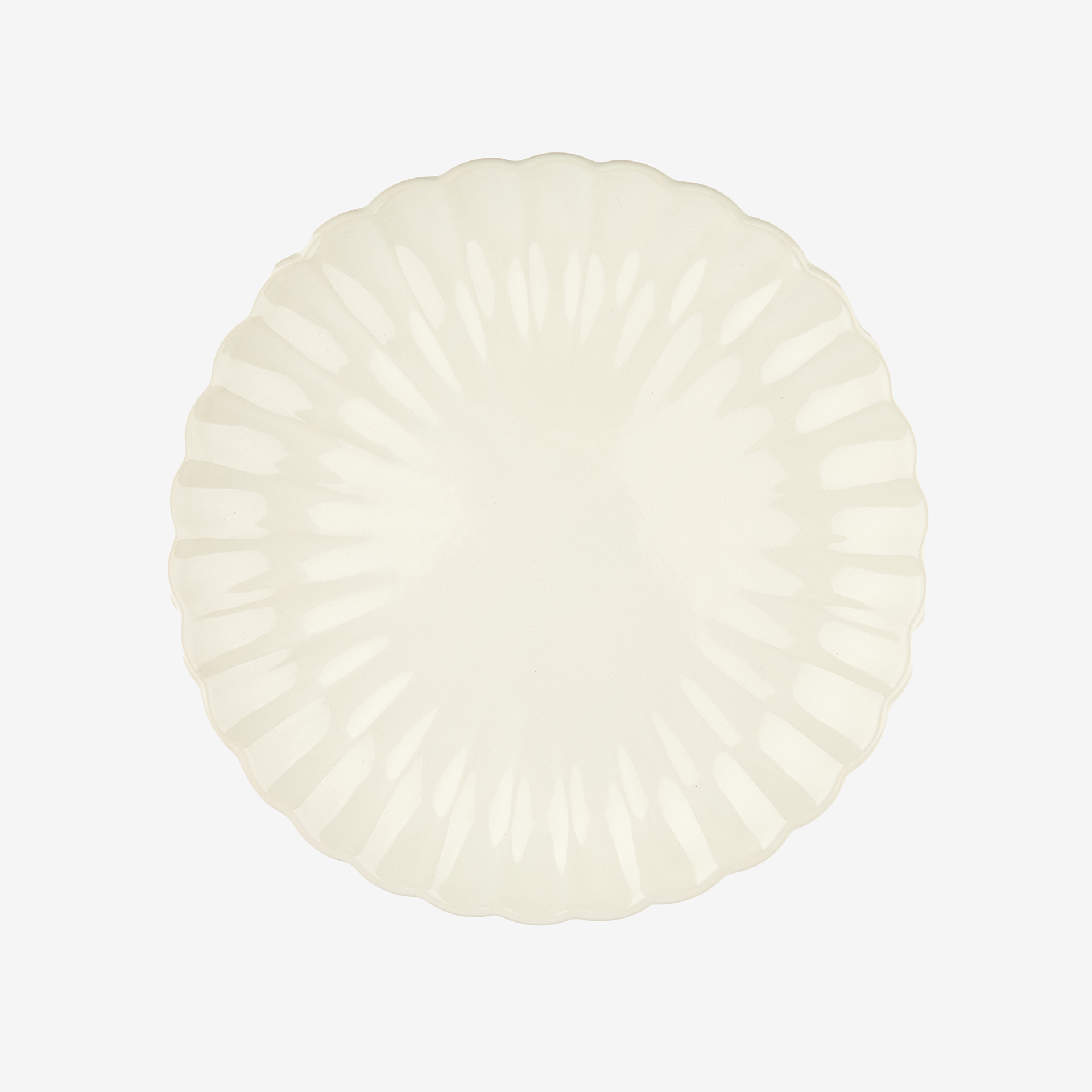 Vajilla de 12 piezas de cerámica marfil Varena