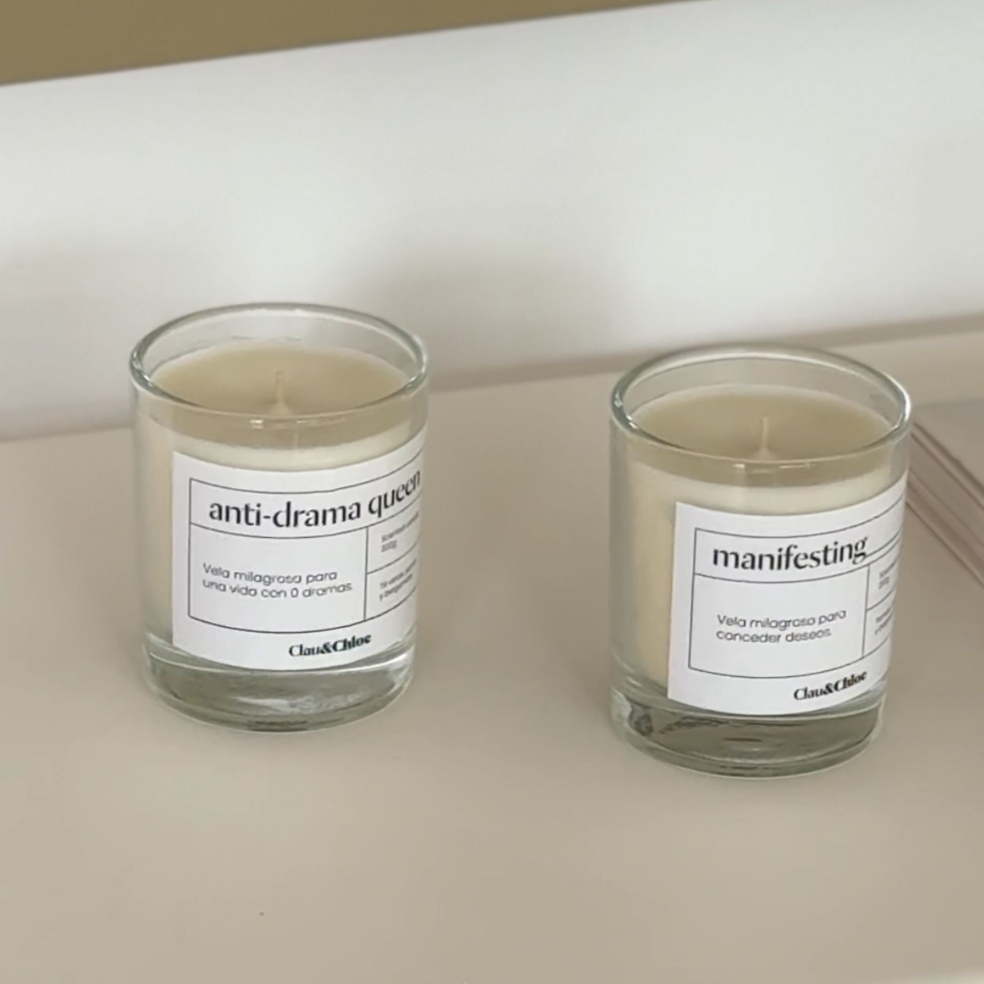 Vela aromática Anti-Drama Queen 200g Ø9x10cm Clau&Chloe