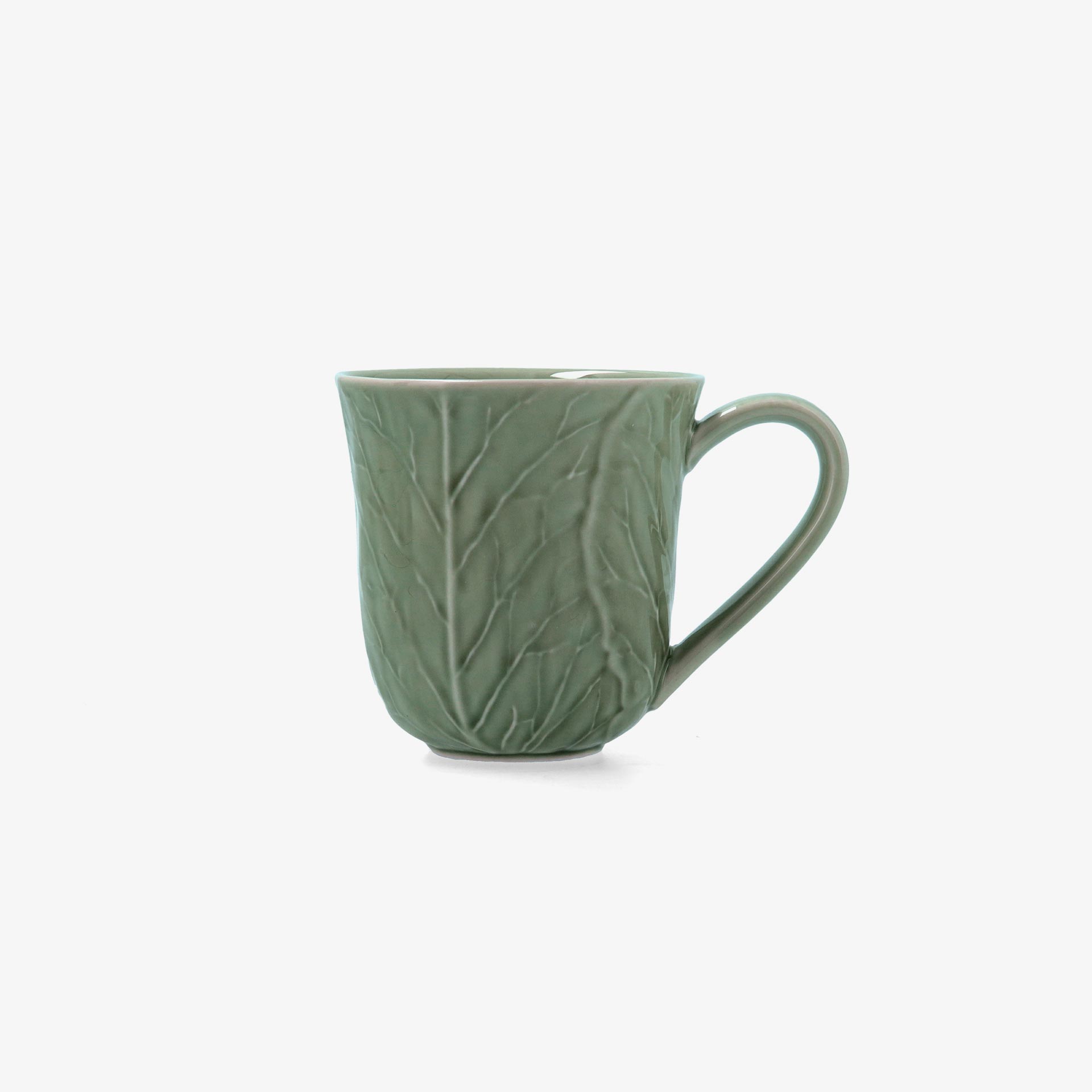 Mug de col  verde de porcelana Huerta 40cl 
