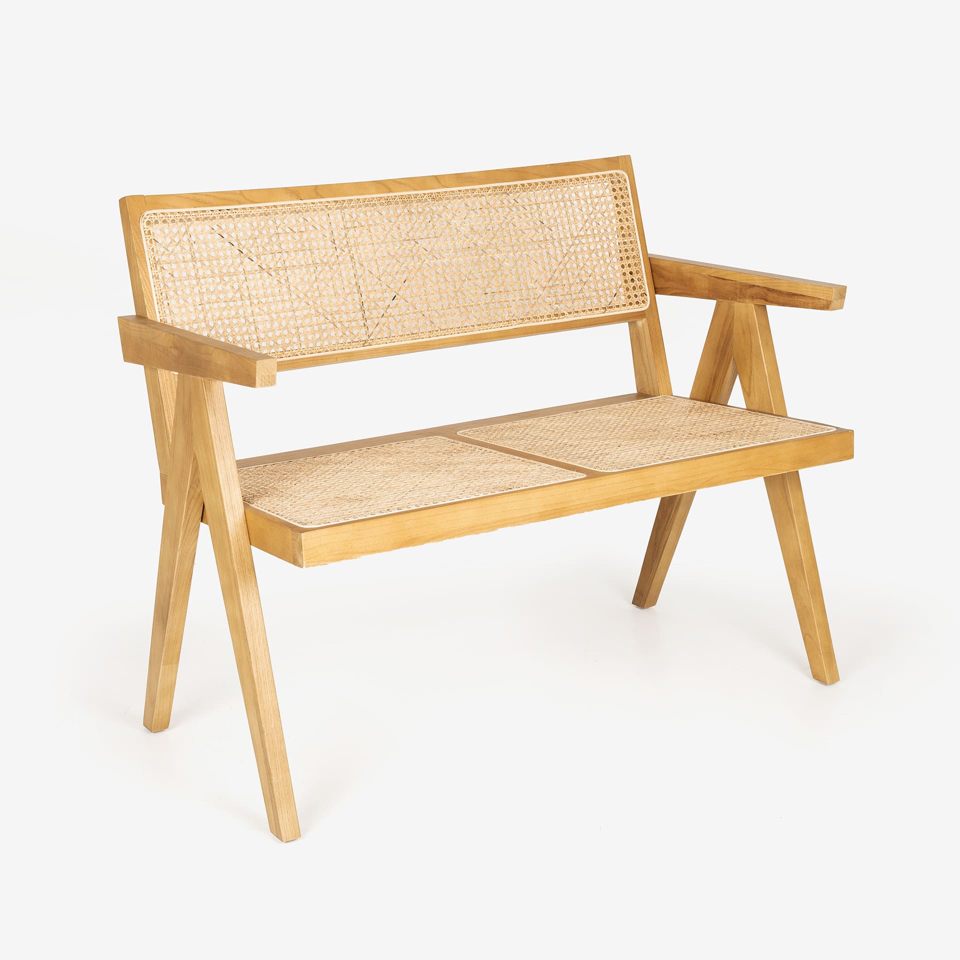 Banco de rat&aacute;n marr&oacute;n claro Elodye Clau&Chloe