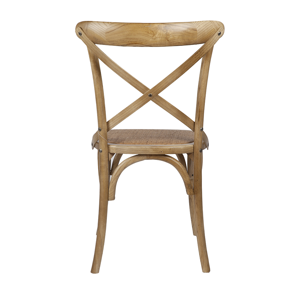 Silla de comedor de madera de olmo Antique 46x42x87cm