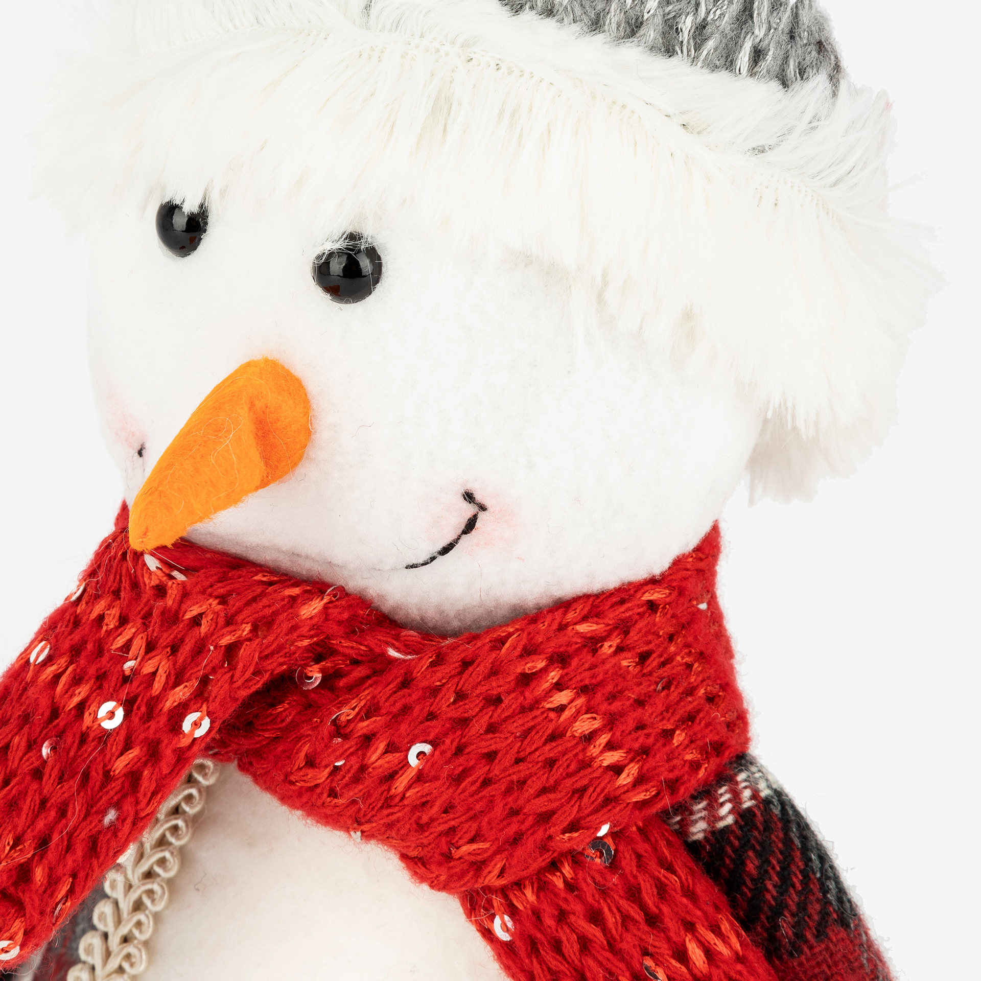 Figura decorativa Mu&ntilde;eco de nieve 24cm