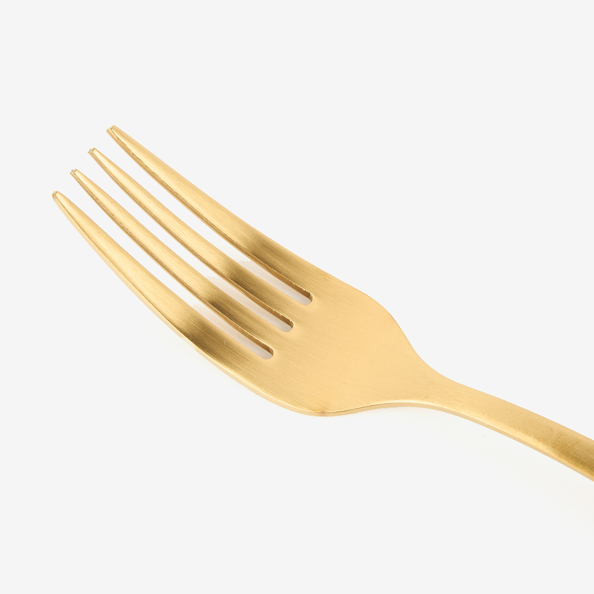 Tenedor de mesa de acero inoxidable dorado Kipla