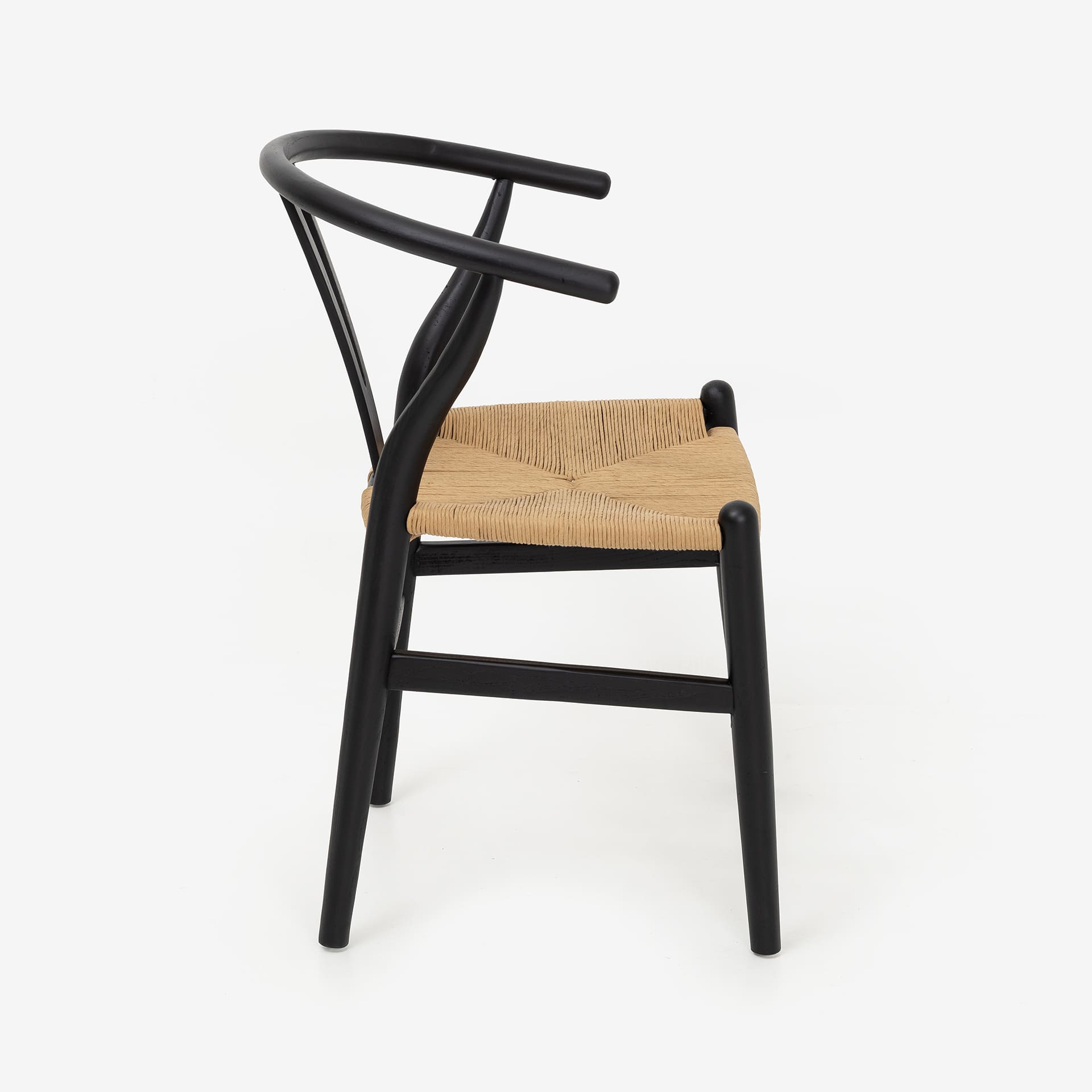 Silla de comedor de madera negra Irma 49x42x78cm Clau&Chloe