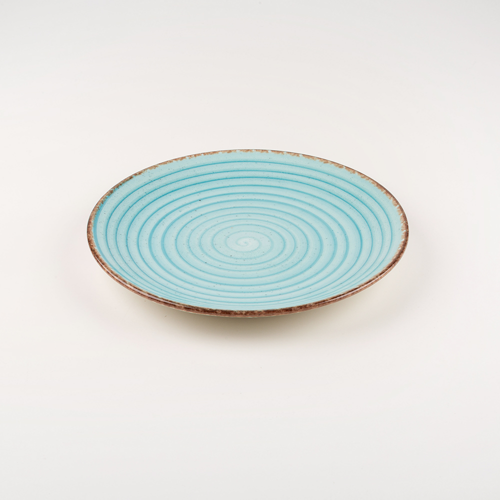 Plato llano azul Eo Turquoise Ø25cm