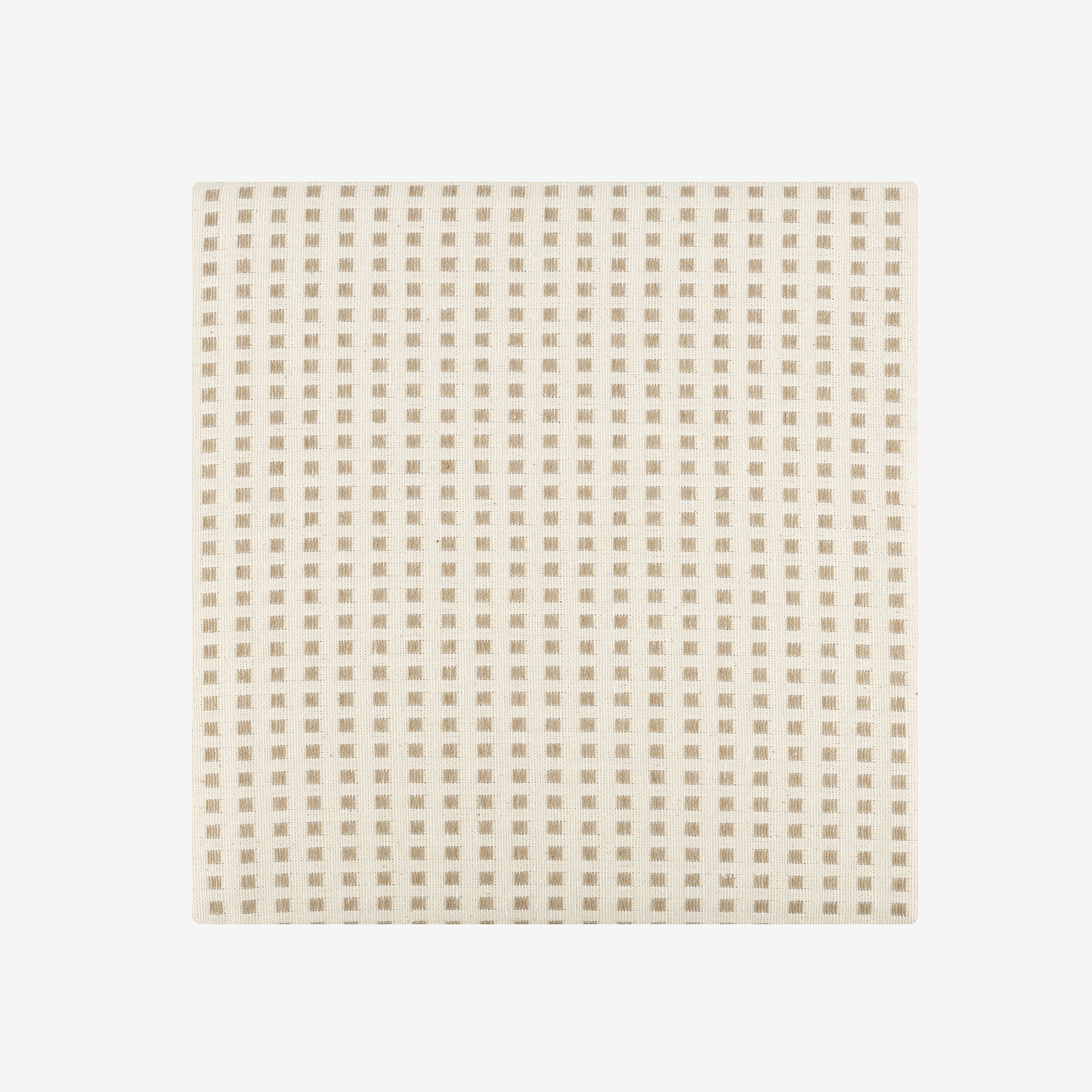 Mantel de algod&oacute;n reciclado beige Trivial 140x250cm