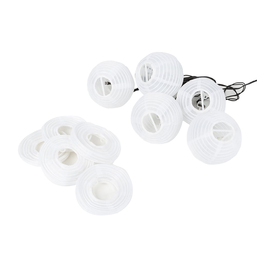 Guirnalda solar de 10 bolas en varios modelos 170cm