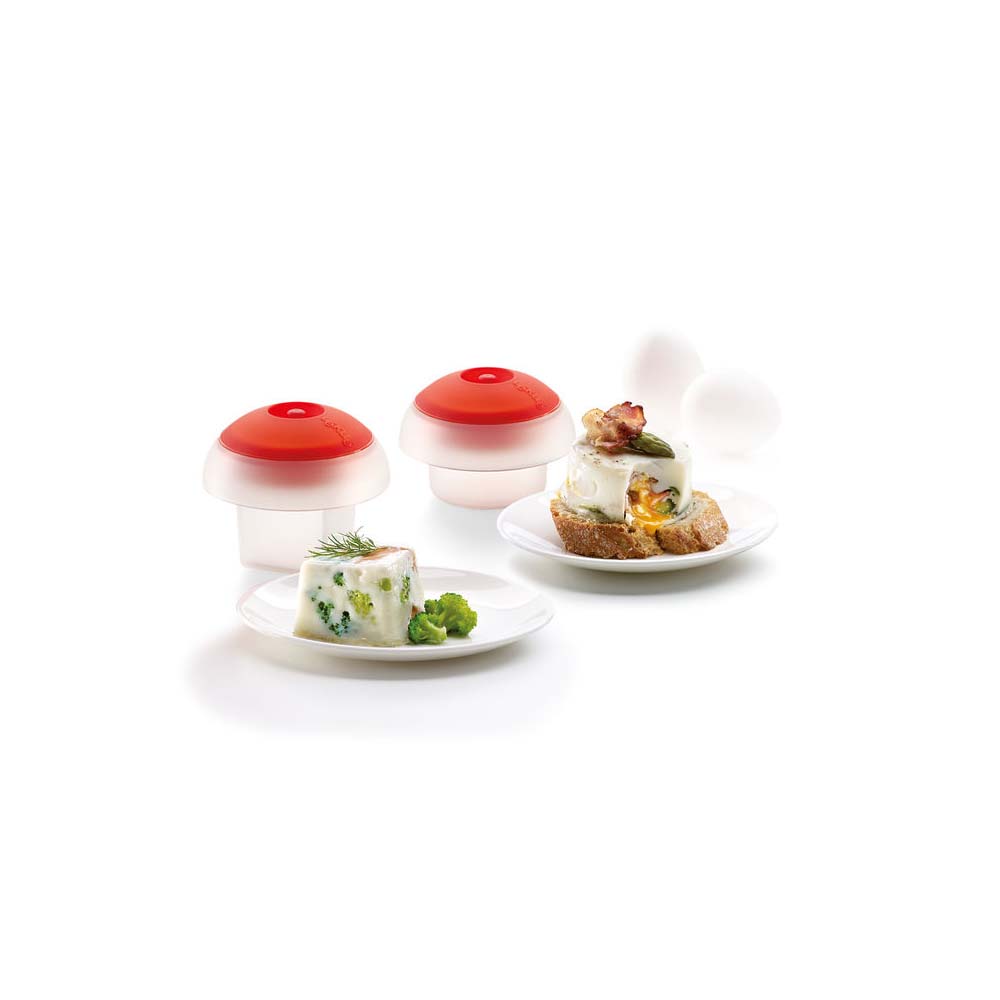 Set de 2 cocedores de huevo de silicona OVO - L&eacute;ku&eacute;