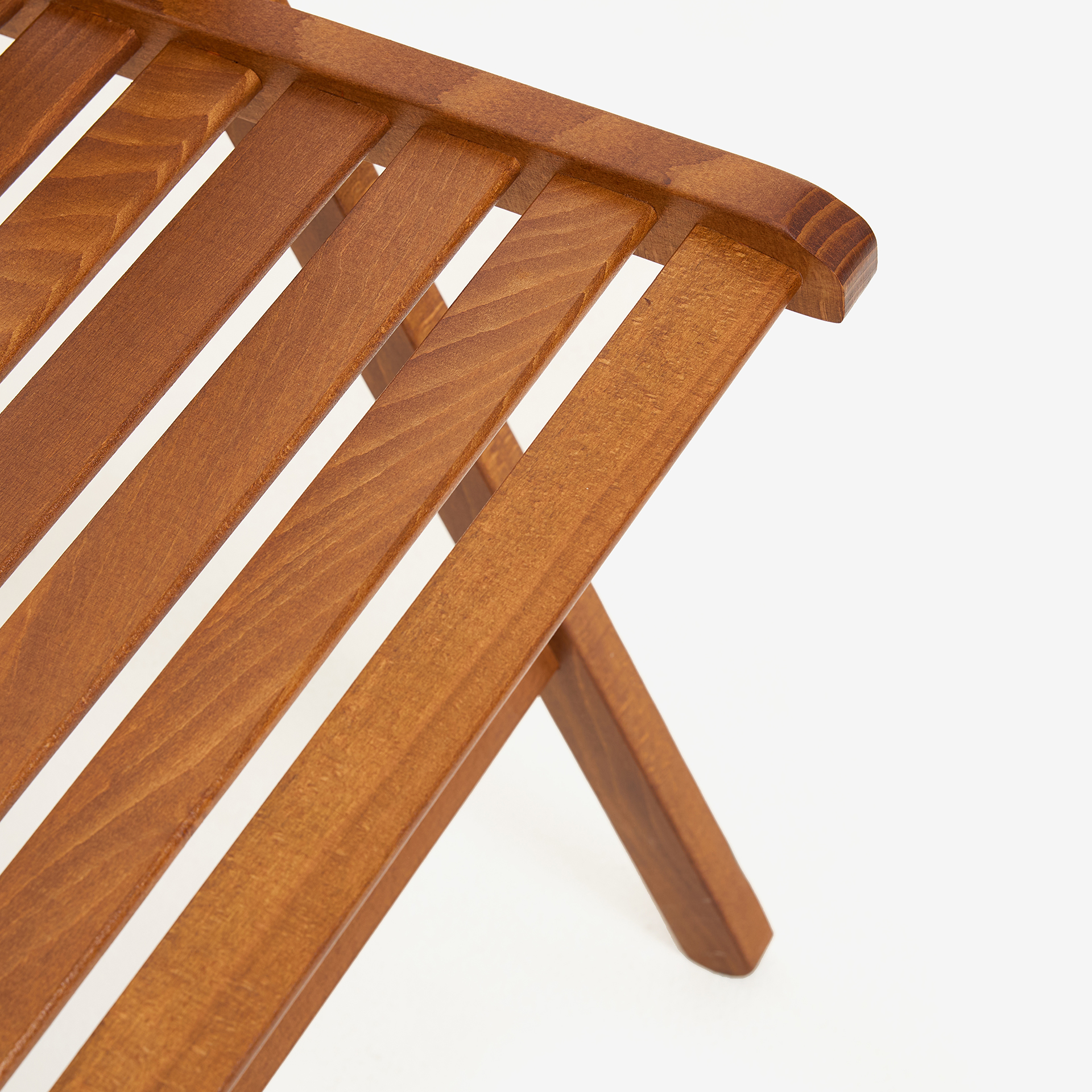 Silla plegable de madera de haya oscura Gema 43x48x79cm