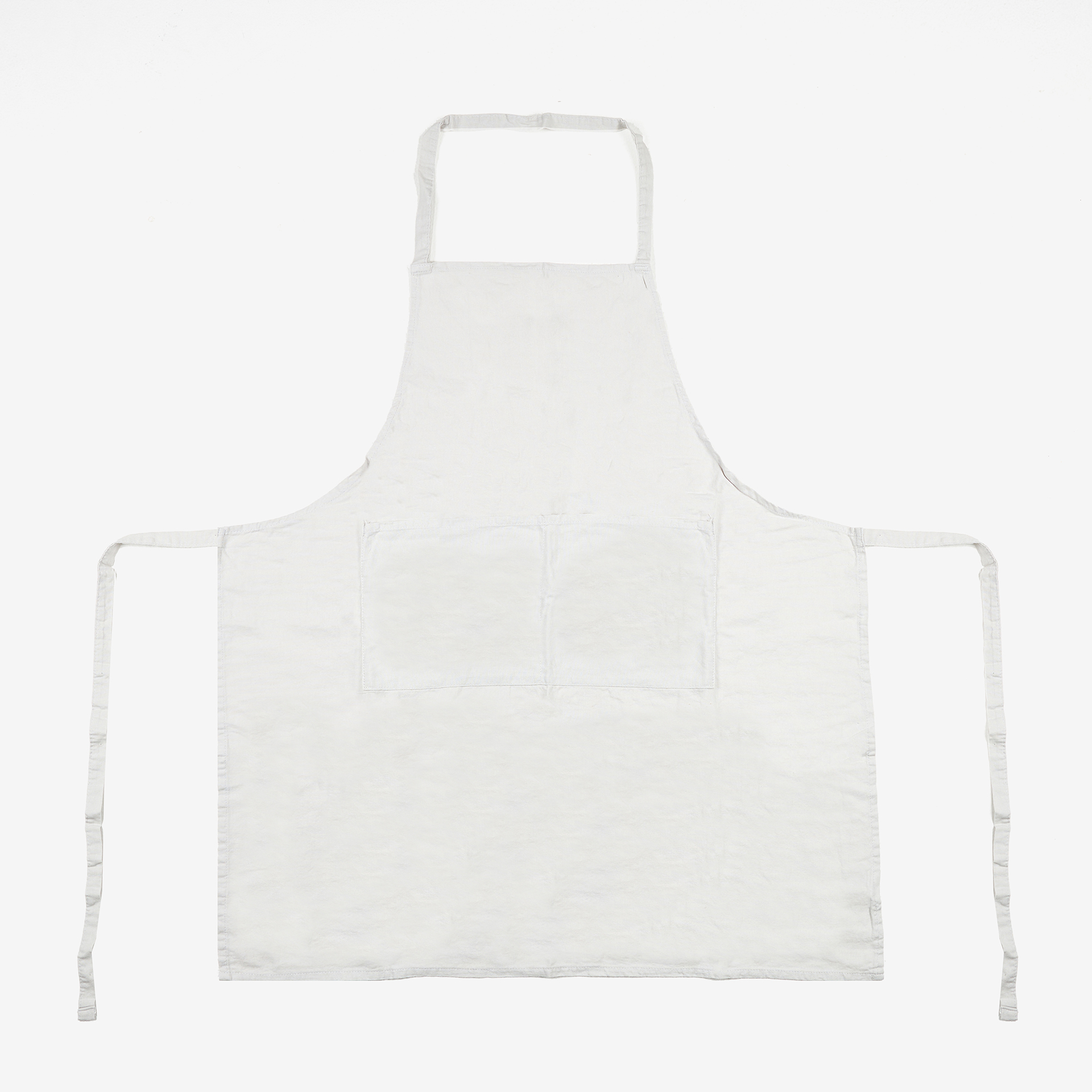 Delantal de cocina de algodón gris 80x70cm