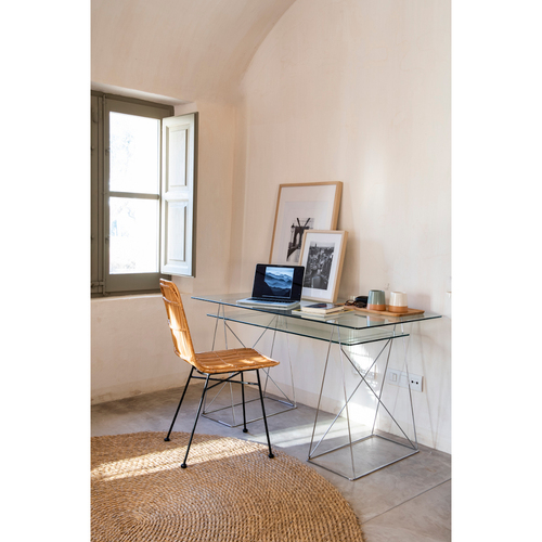 Mesa de escritorio de cristal Office 130x70x72cm