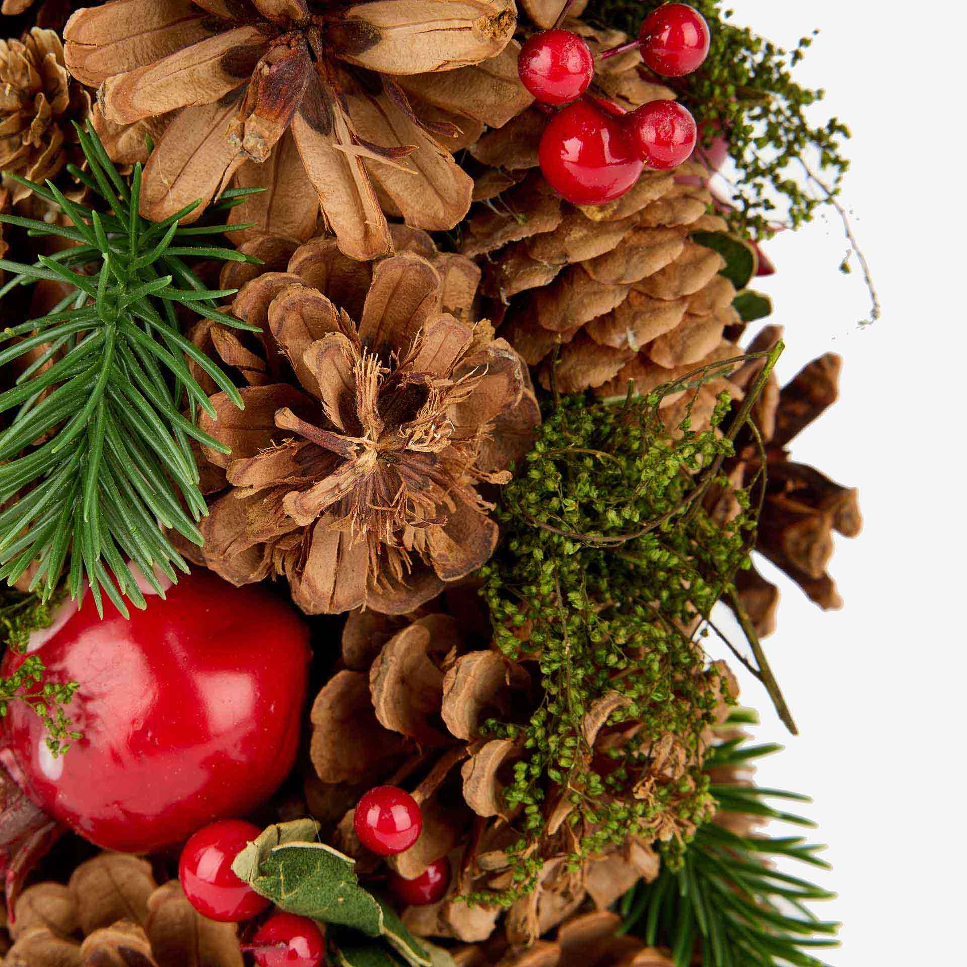 Árbol con piñas Ø18x34cm