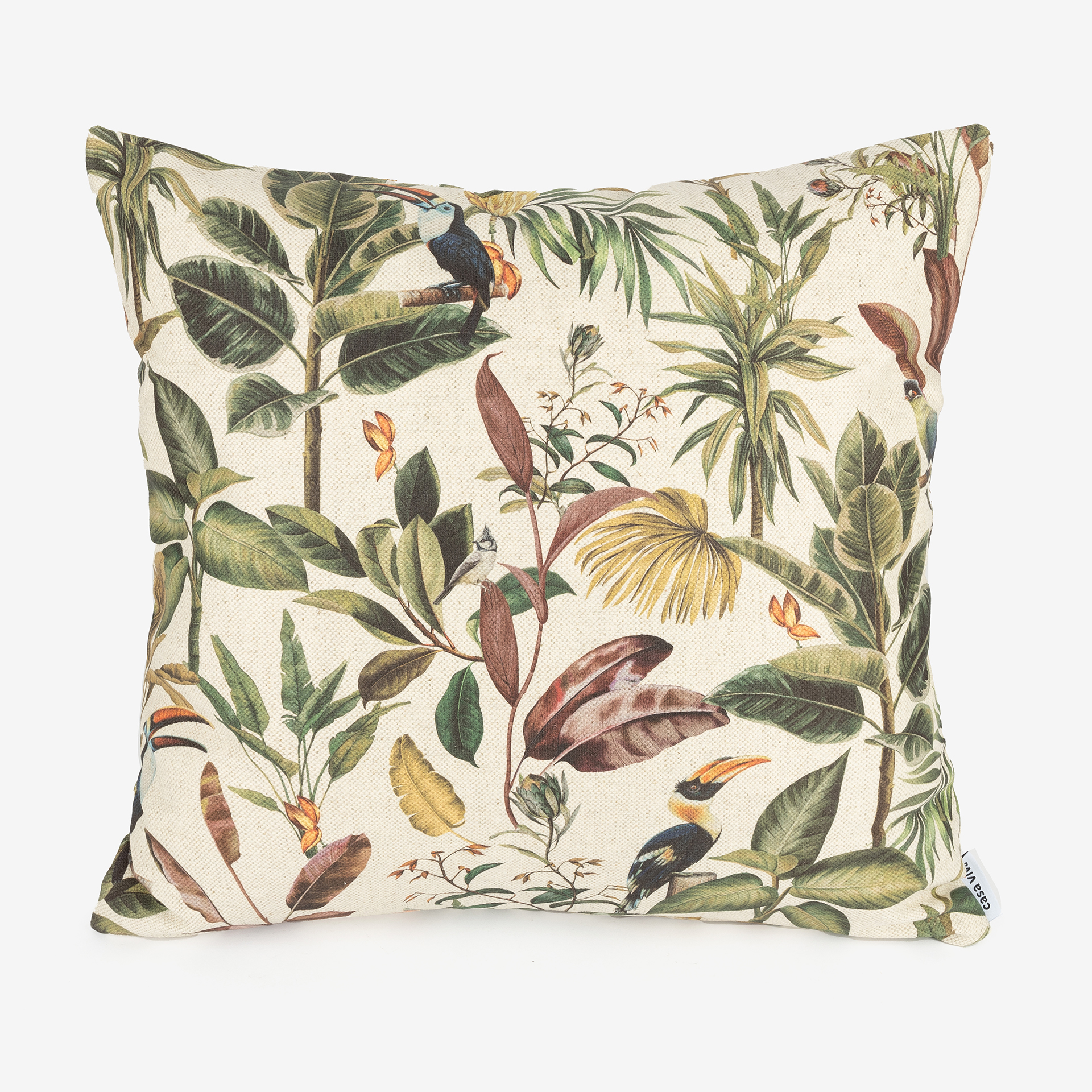 Funda de cojín algodón Fluvia 45x45cm