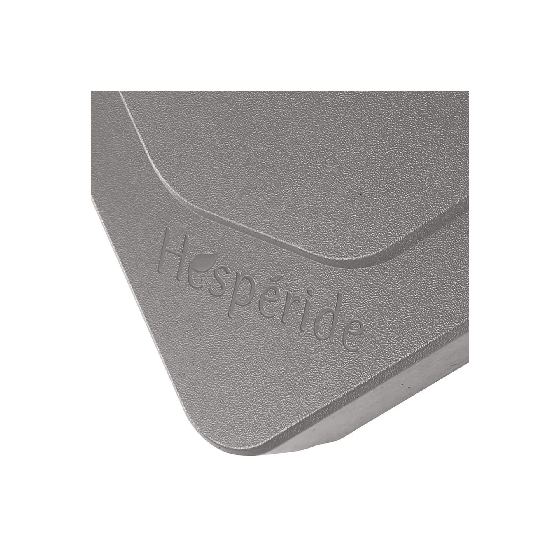 Pie parasol lateral de homig&oacute;n taupe Diani 15kg