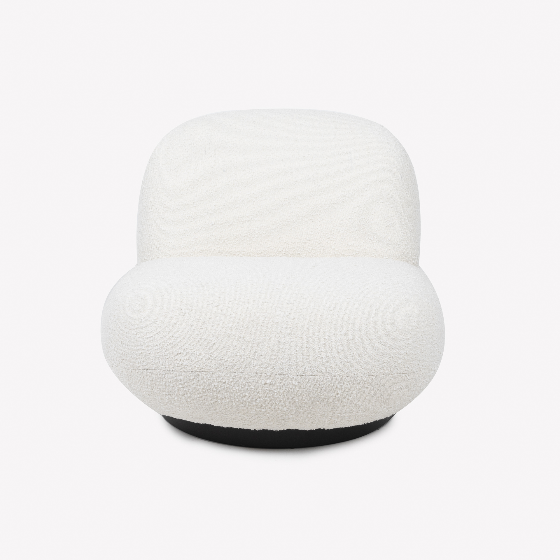 Butaca de borreguito giratoria blanca Pacha 81x95x71cm Clau&Chloe