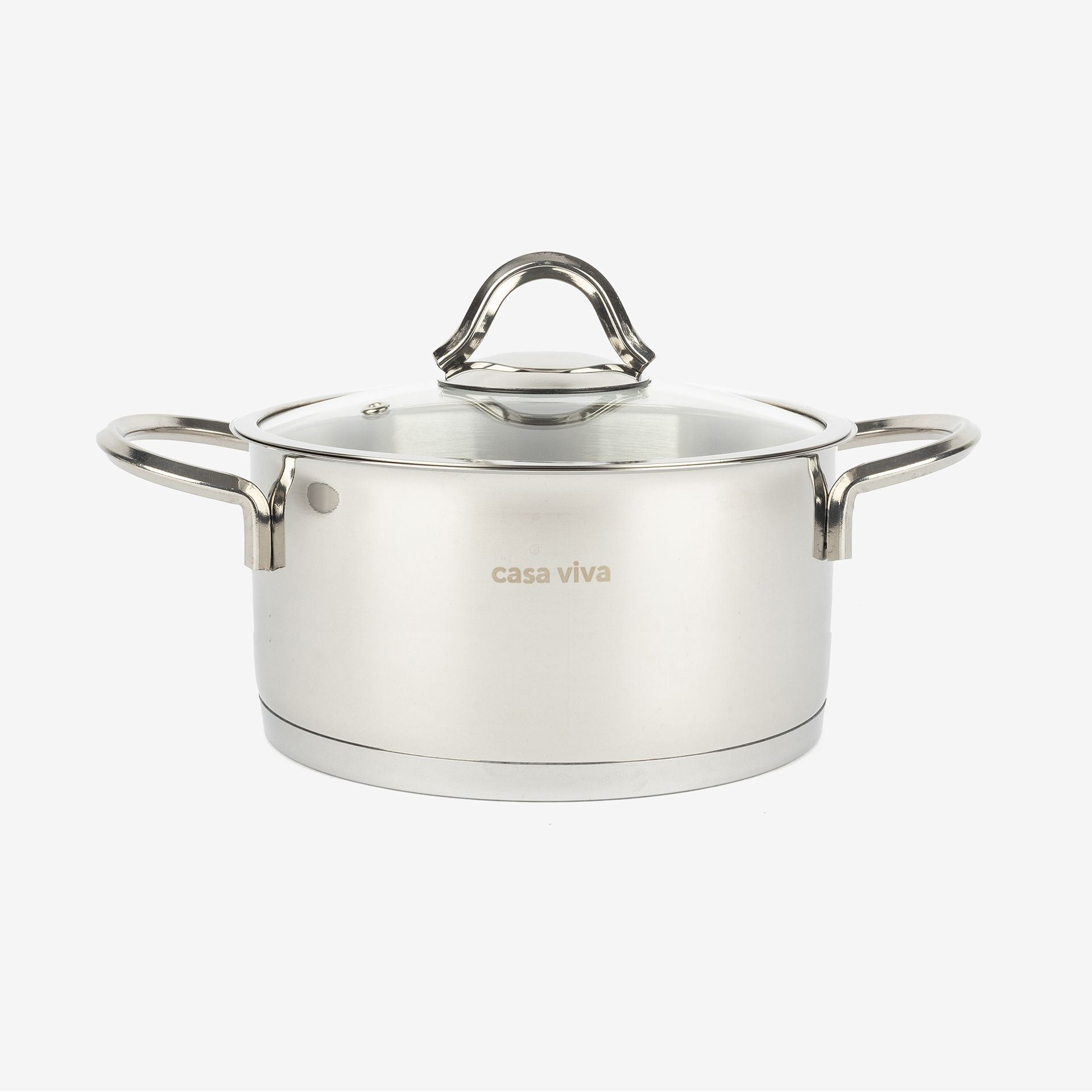 Olla con tapa de acero inoxidable Casa Viva &Oslash;24cm - 5,9L