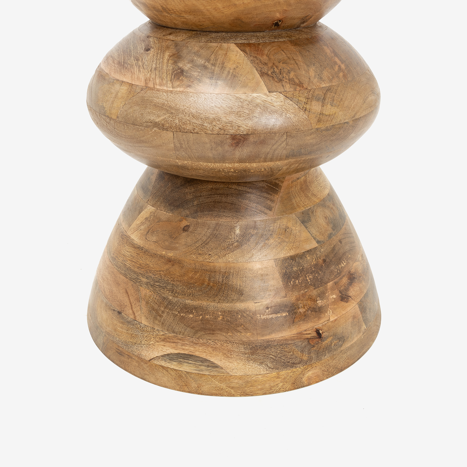 Mesa auxiliar de madera de mango Maras Ø30,5x40cm