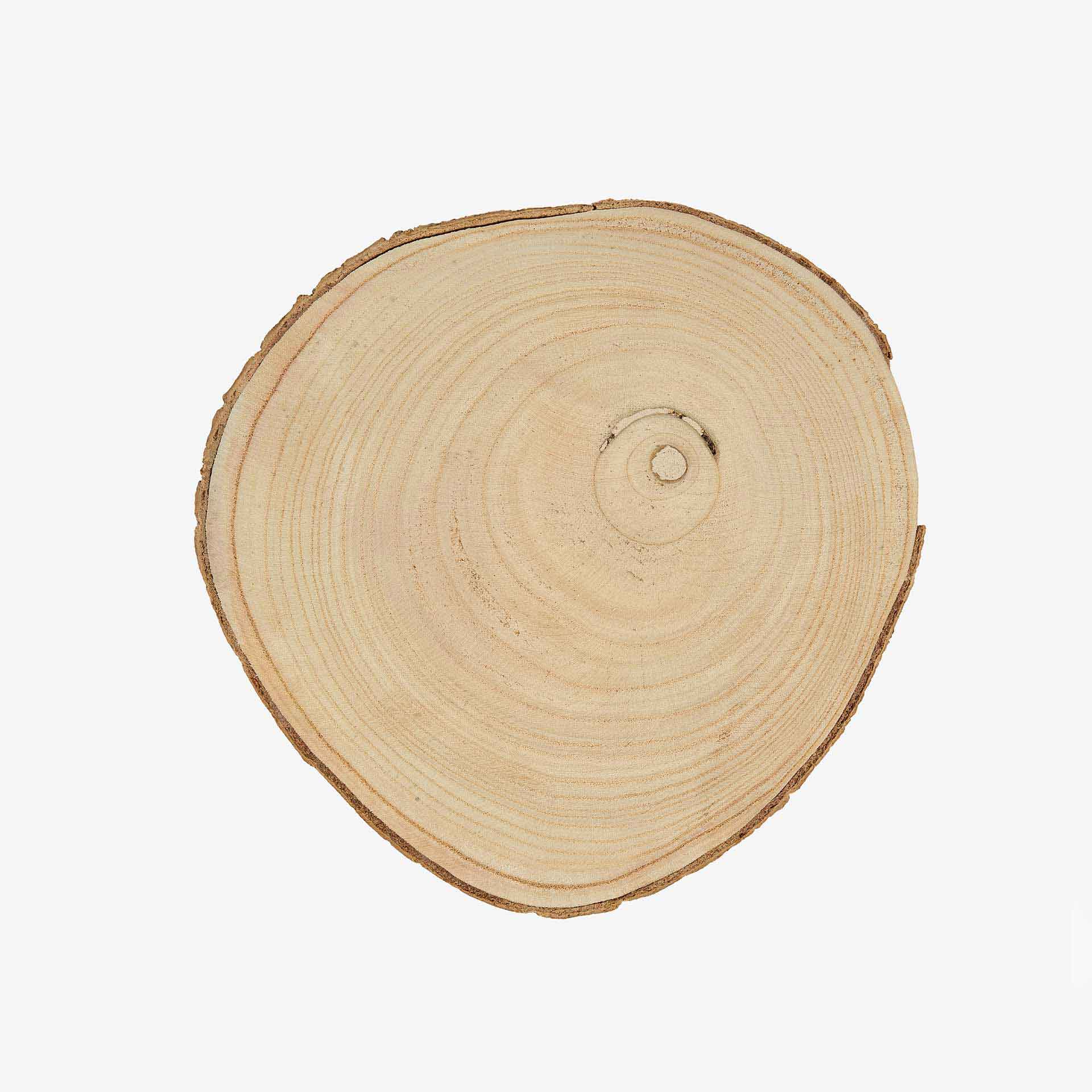 Centro de mesa corteza de madera Ø25x2cm